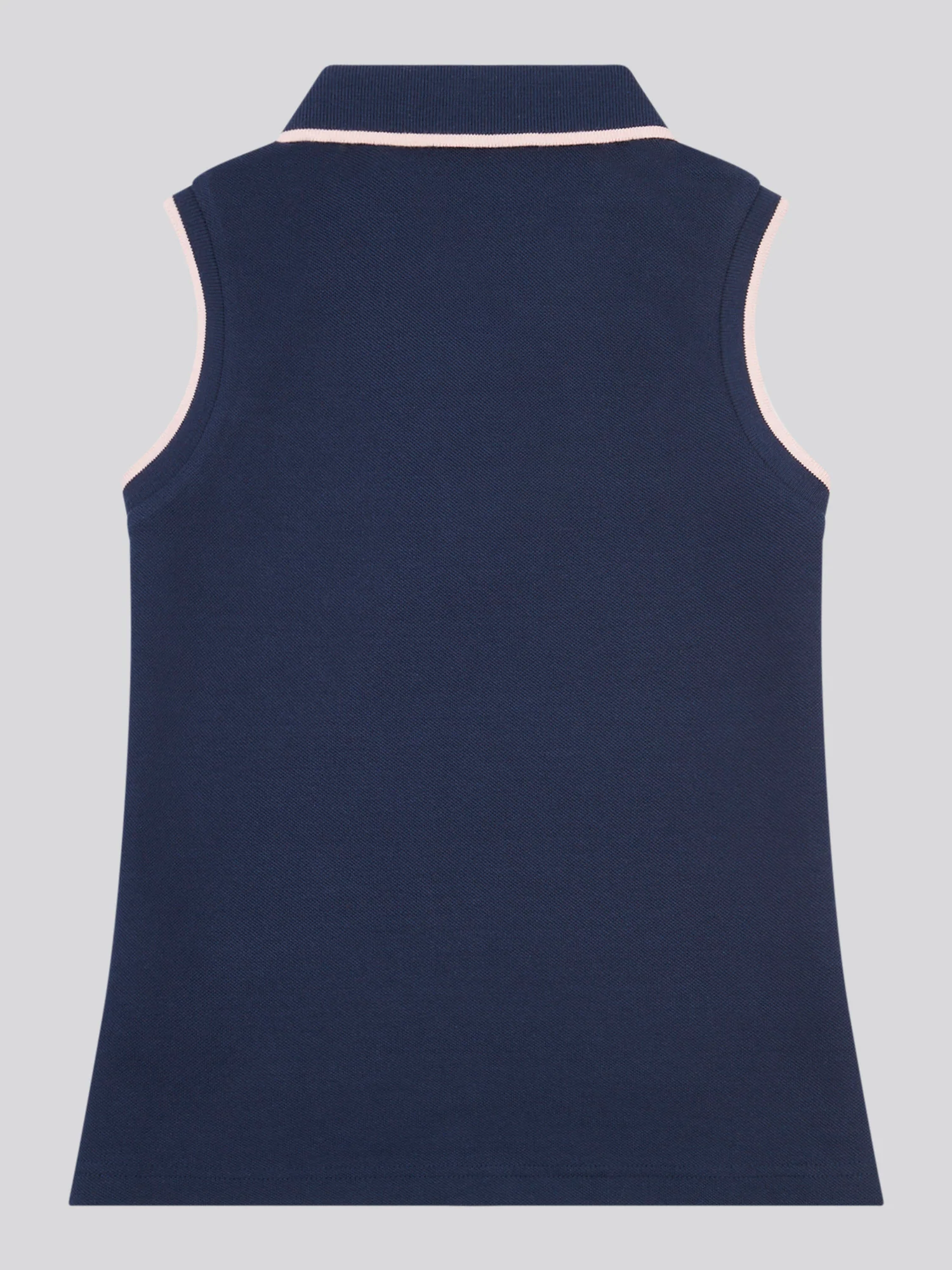 Girls Sleeveless Polo Shirt Navy Iris - Image 6