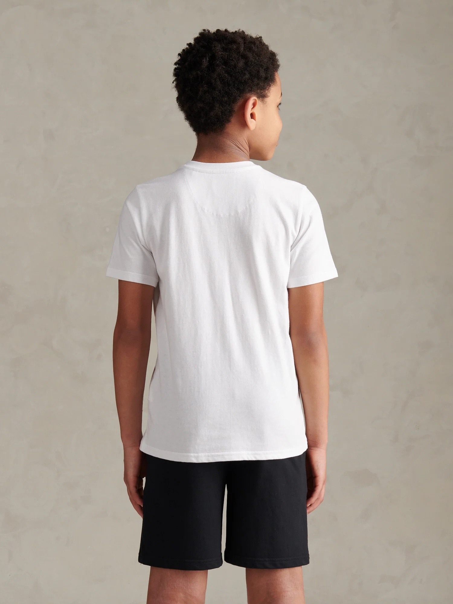 Boys Flag Graphic T-Shirt & Short Set Bright White - Image 5