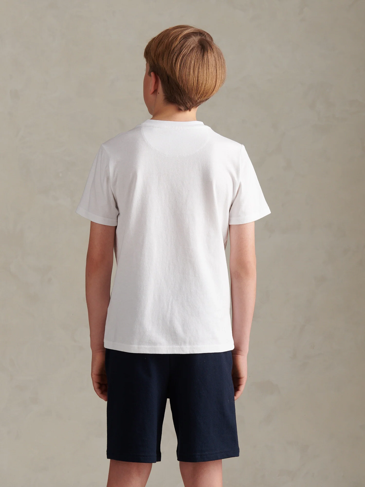 Boys Authentic Graphic T-Shirt & Short Set Bright White - Image 5