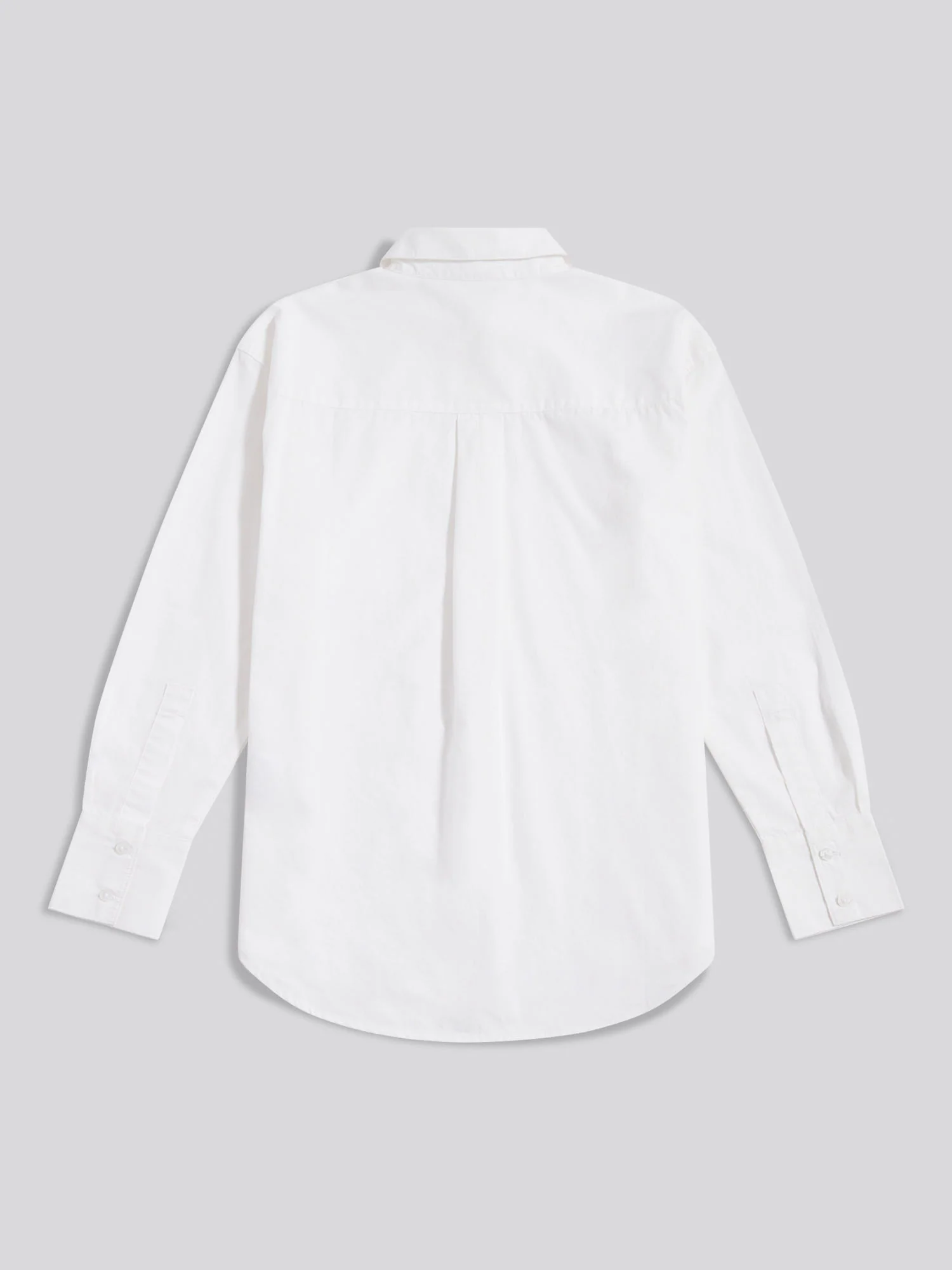 Womens Cotton Poplin Loose Fit Shirt Bright White - Image 6