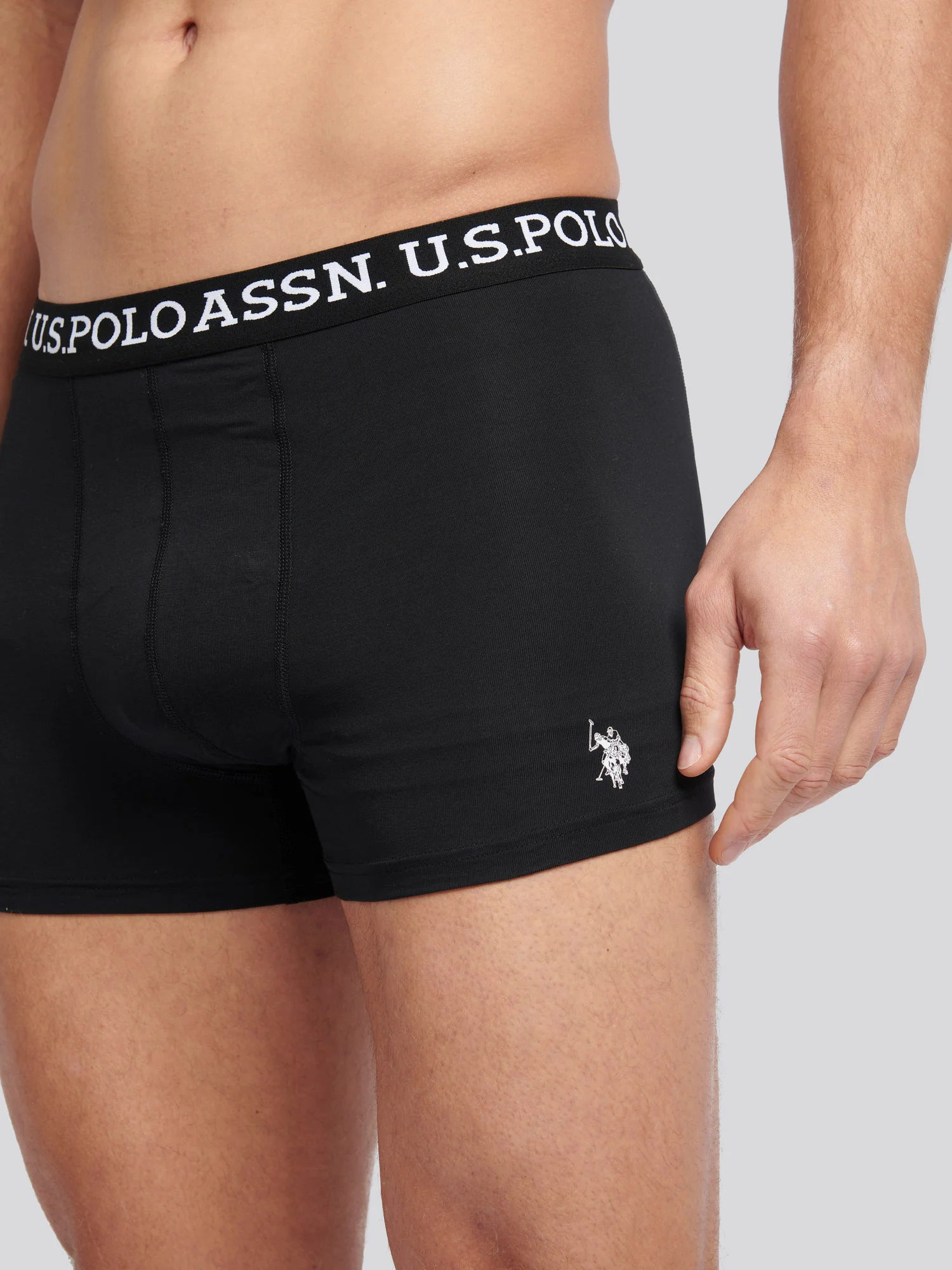Mens 3 Pack Boxer Shorts Black - Image 2