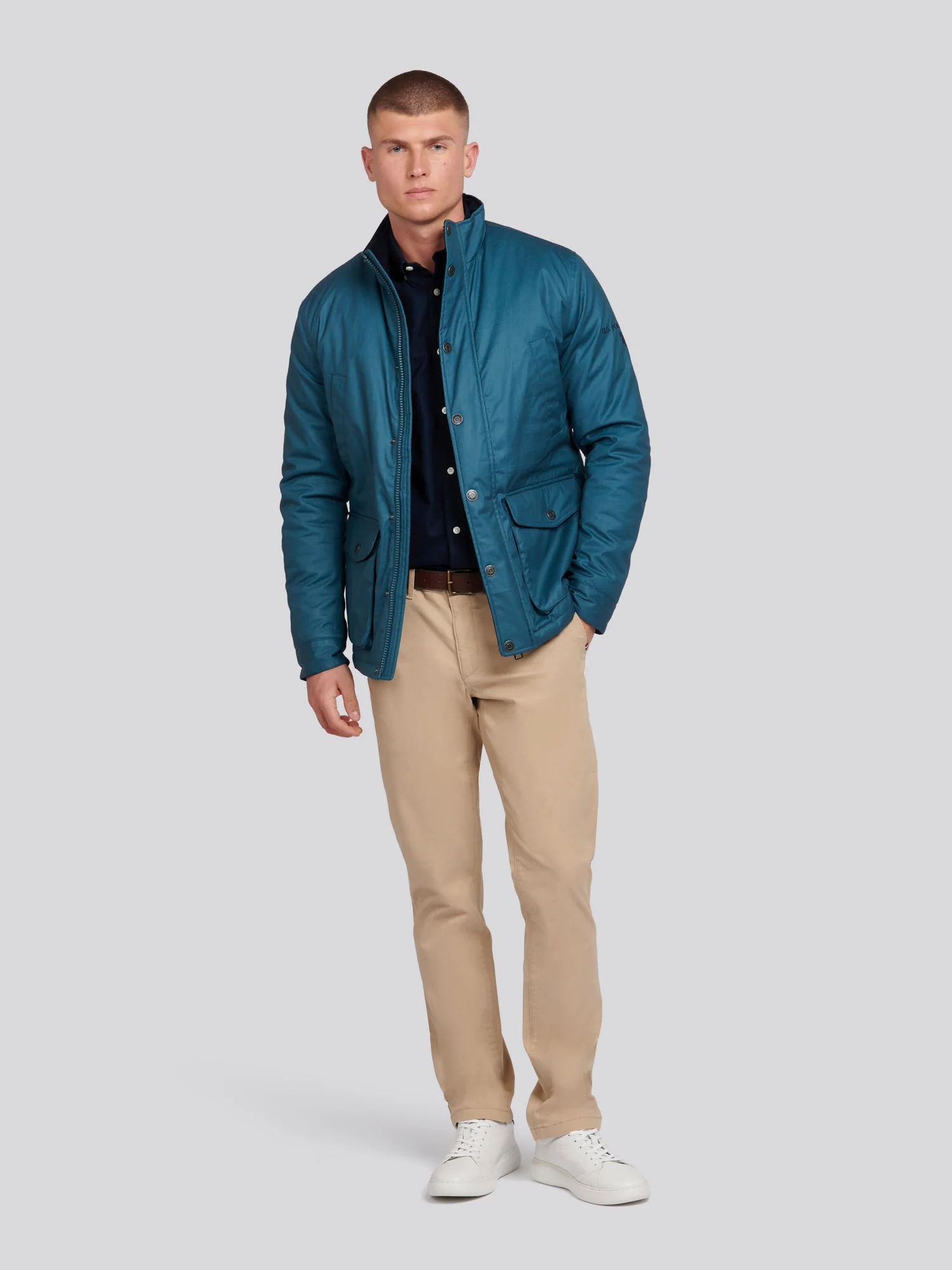 Mens 4 Pocket Field Jacket in Stargazer - Image 2
