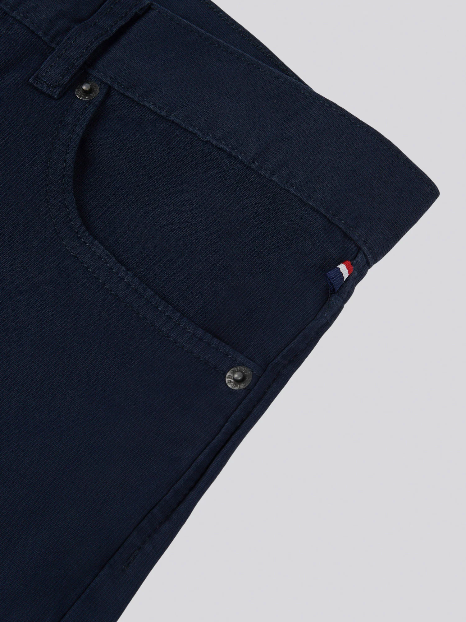 Mens Bedford Cord 5 Pocket Trouser in Dark Sapphire Navy - Image 10
