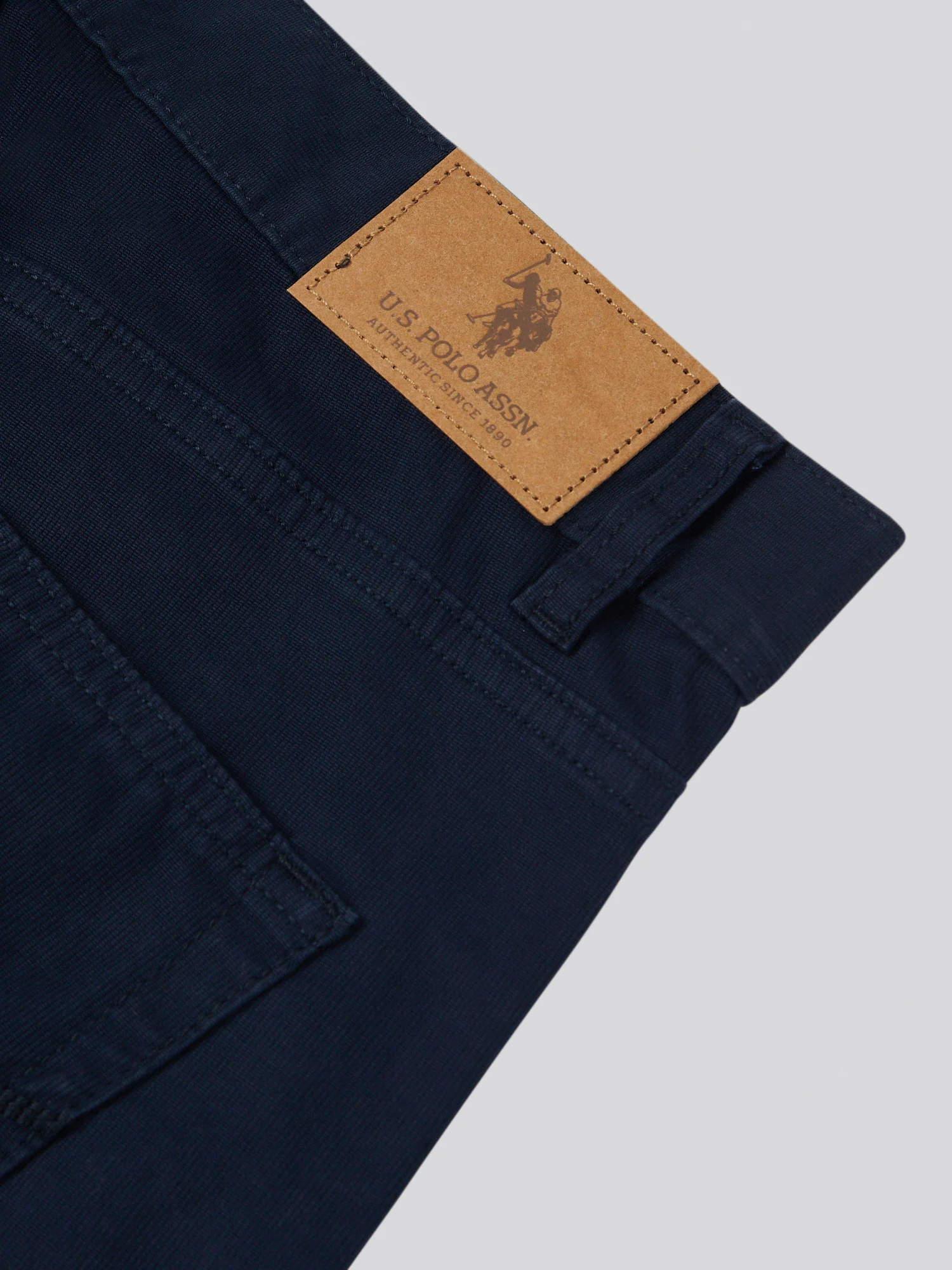 Mens Bedford Cord 5 Pocket Trouser in Dark Sapphire Navy - Image 11