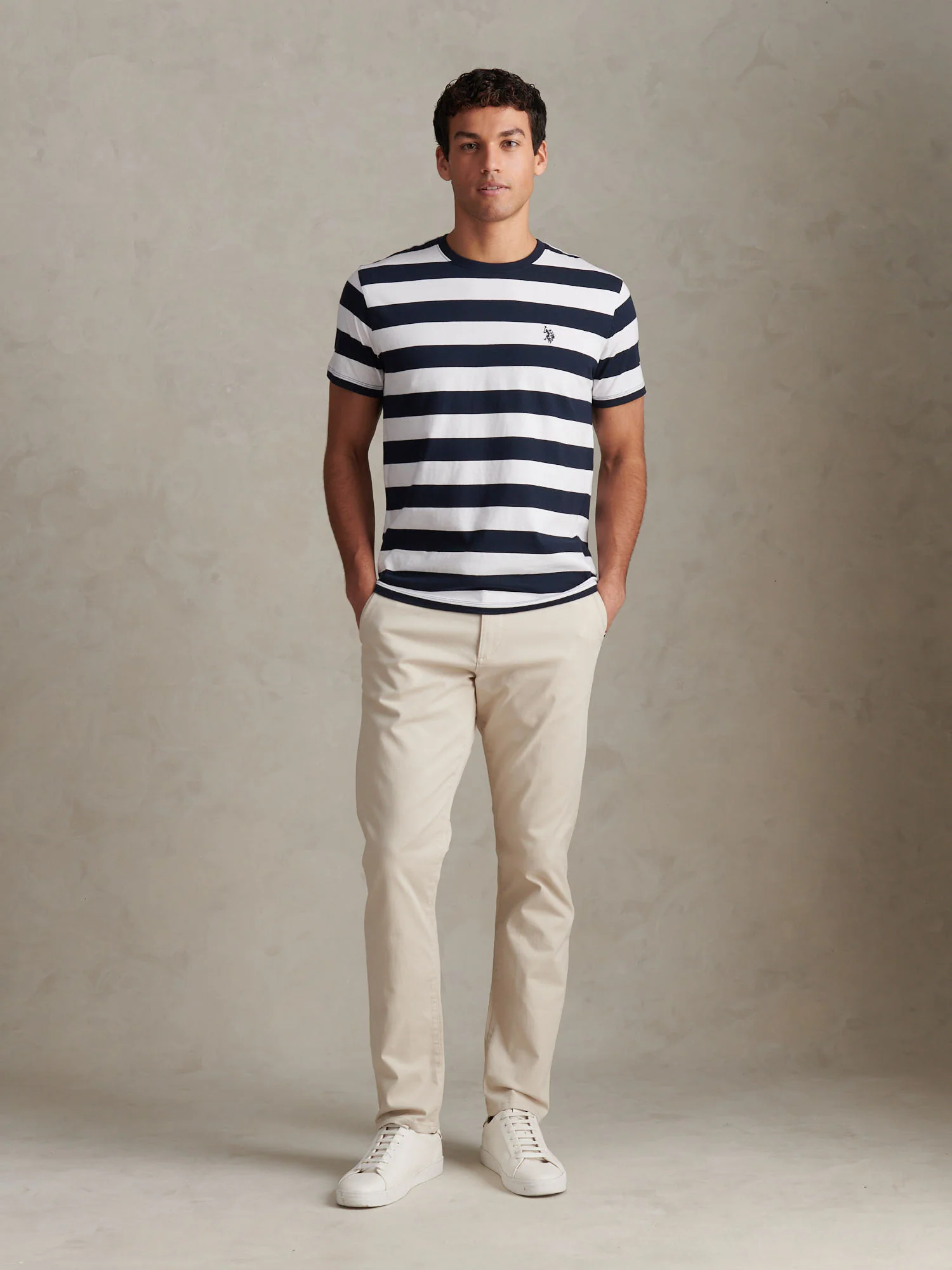 Mens Classic Chinos Beige - Image 3