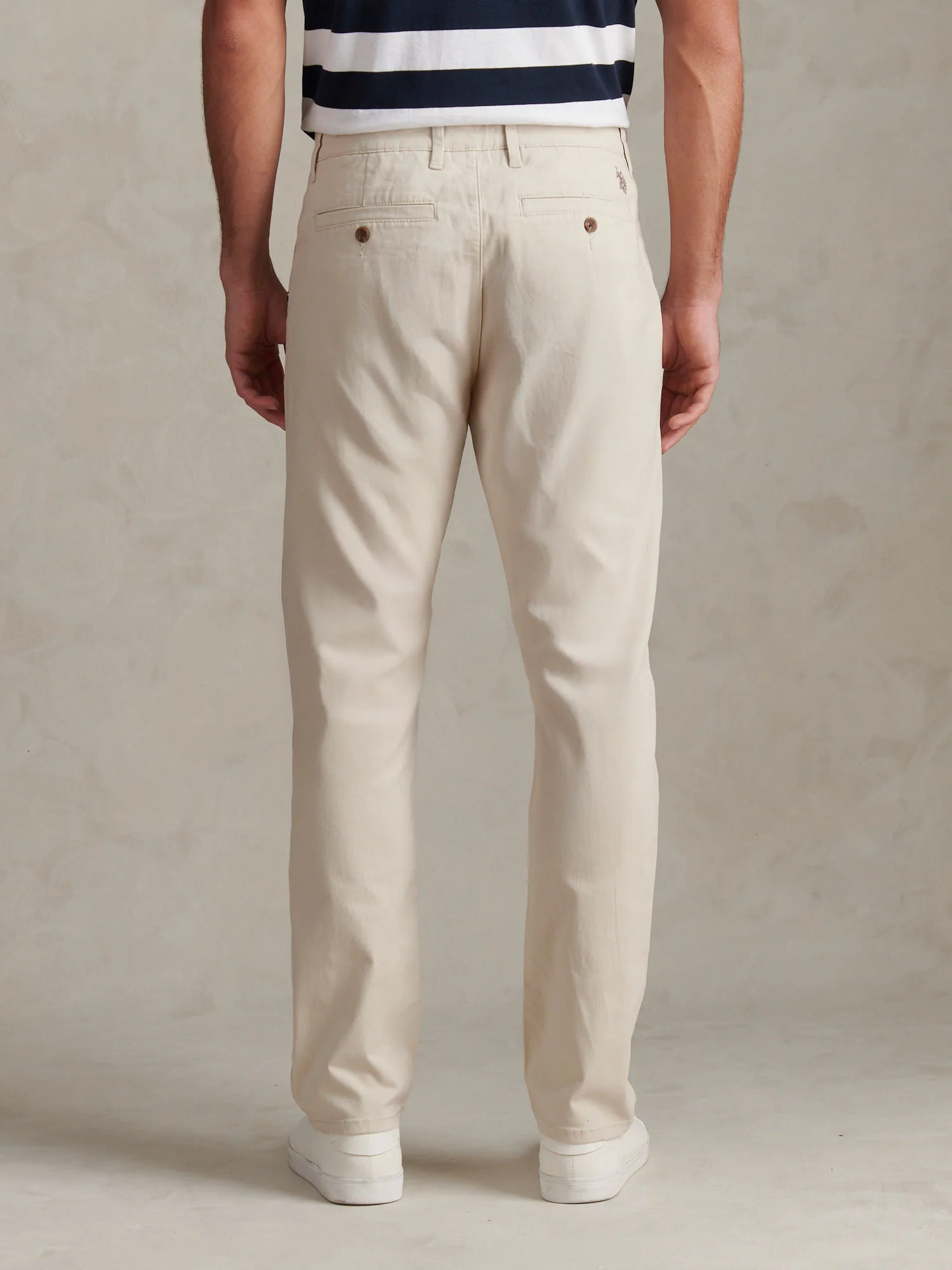 Mens Classic Chinos Beige - Image 4