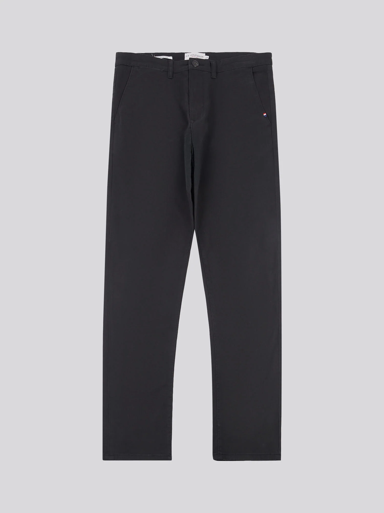 Mens Classic Chinos Black Bright White DHM - Image 6