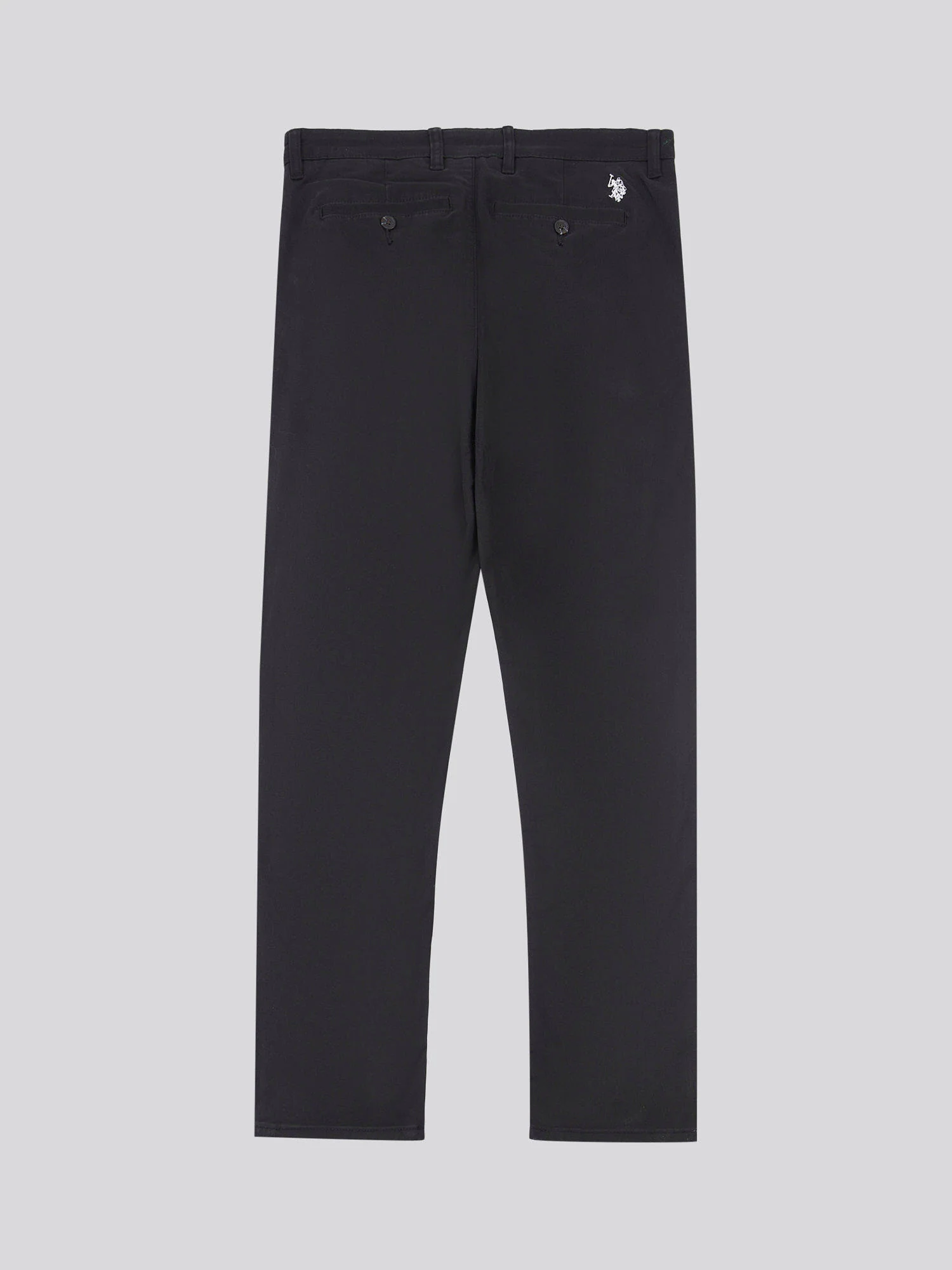 Mens Classic Chinos Black Bright White DHM - Image 7
