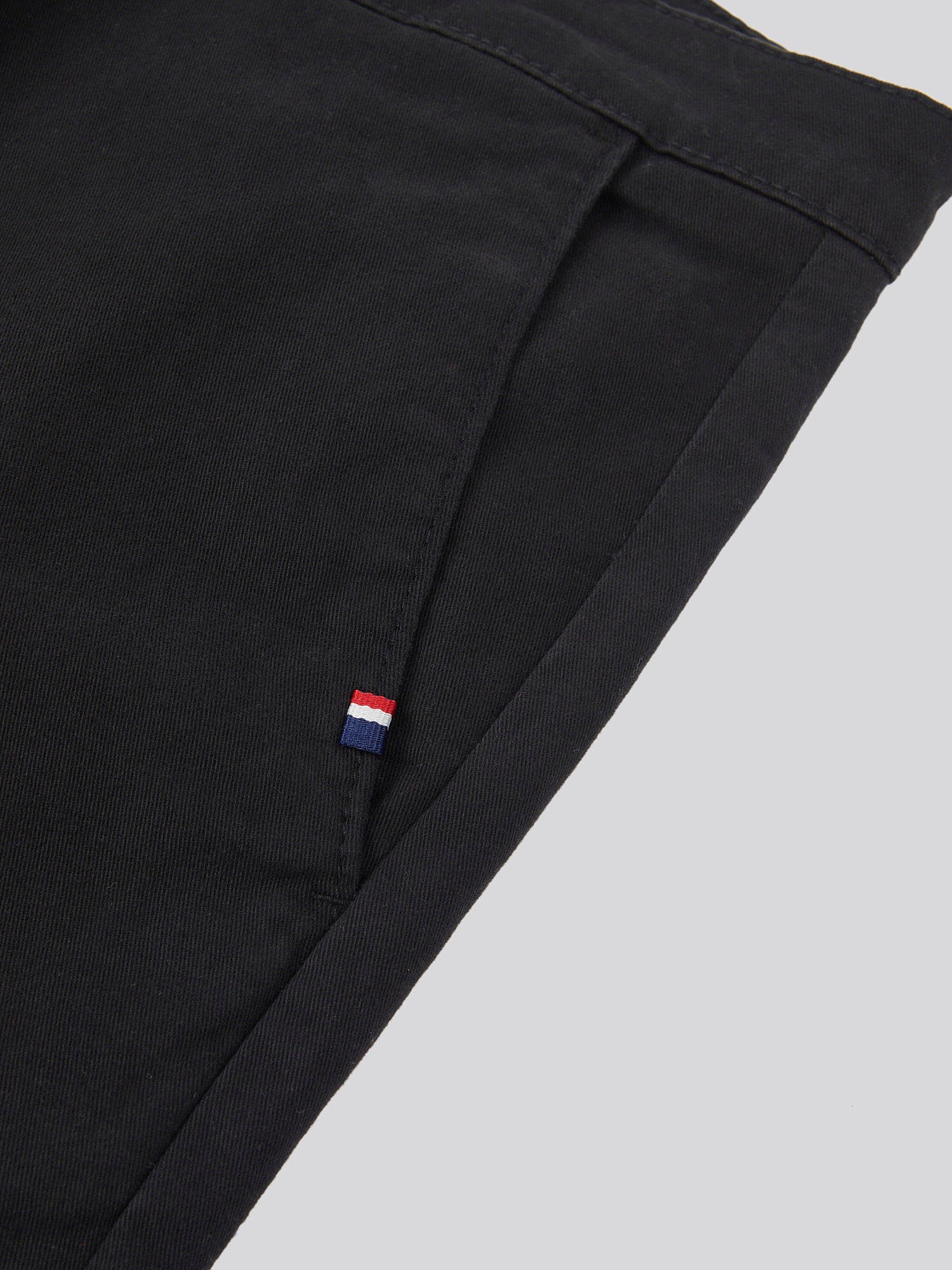 Mens Classic Chinos Black Bright White DHM - Image 8