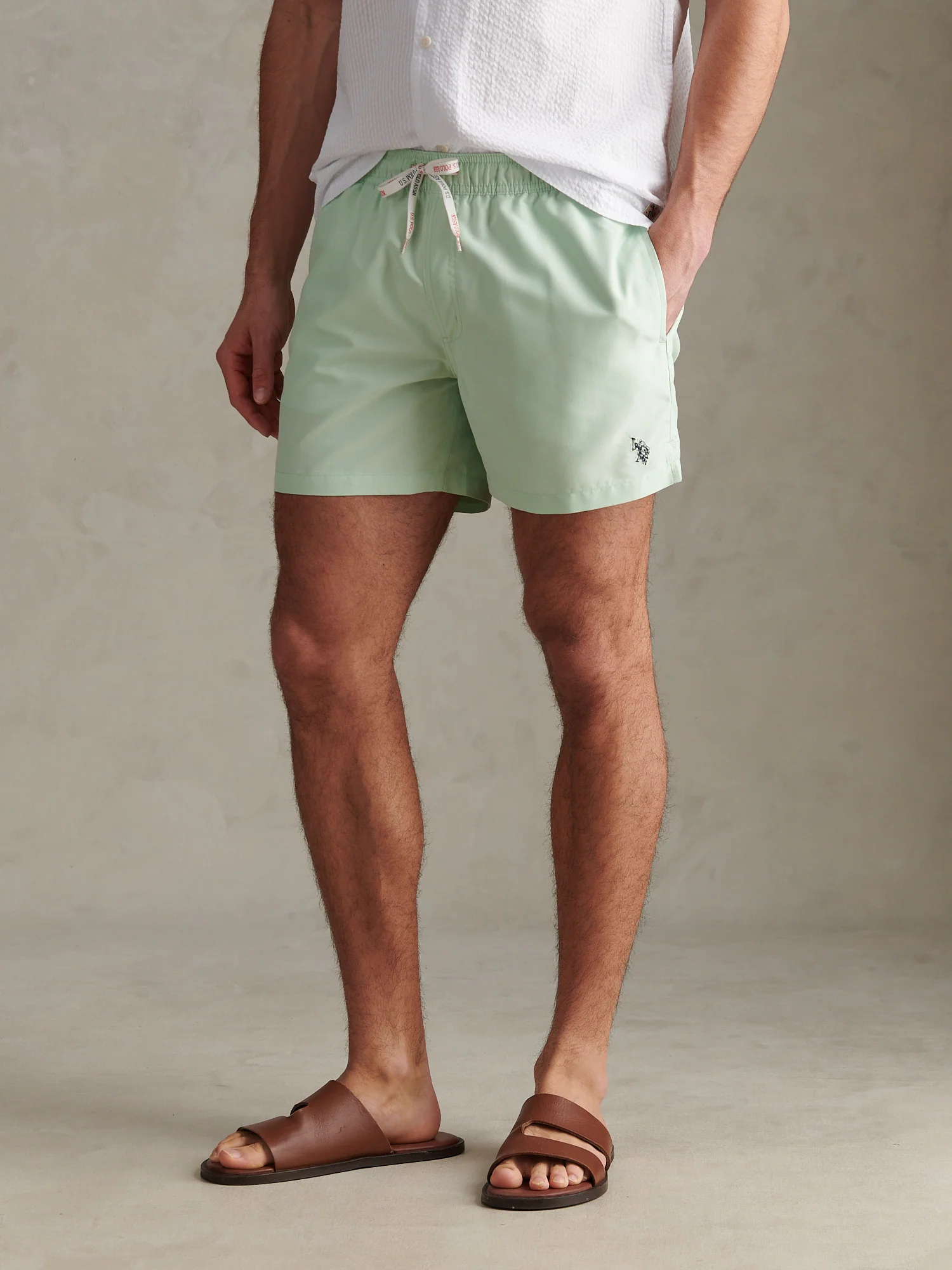 Mens Core Swim Short Pastel Green