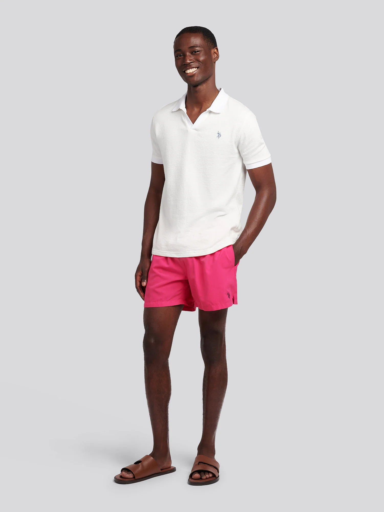 Mens Core Swim Short Raspberry Sorbet - Image 4