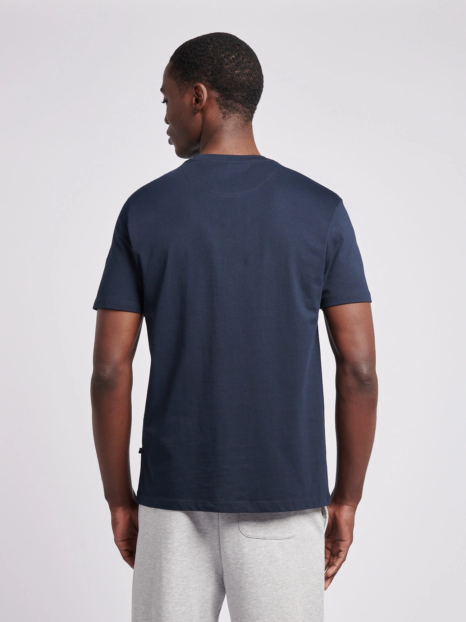 Mens Double Horsemen Graphic T-Shirt Dark Sapphire Navy - Image 4