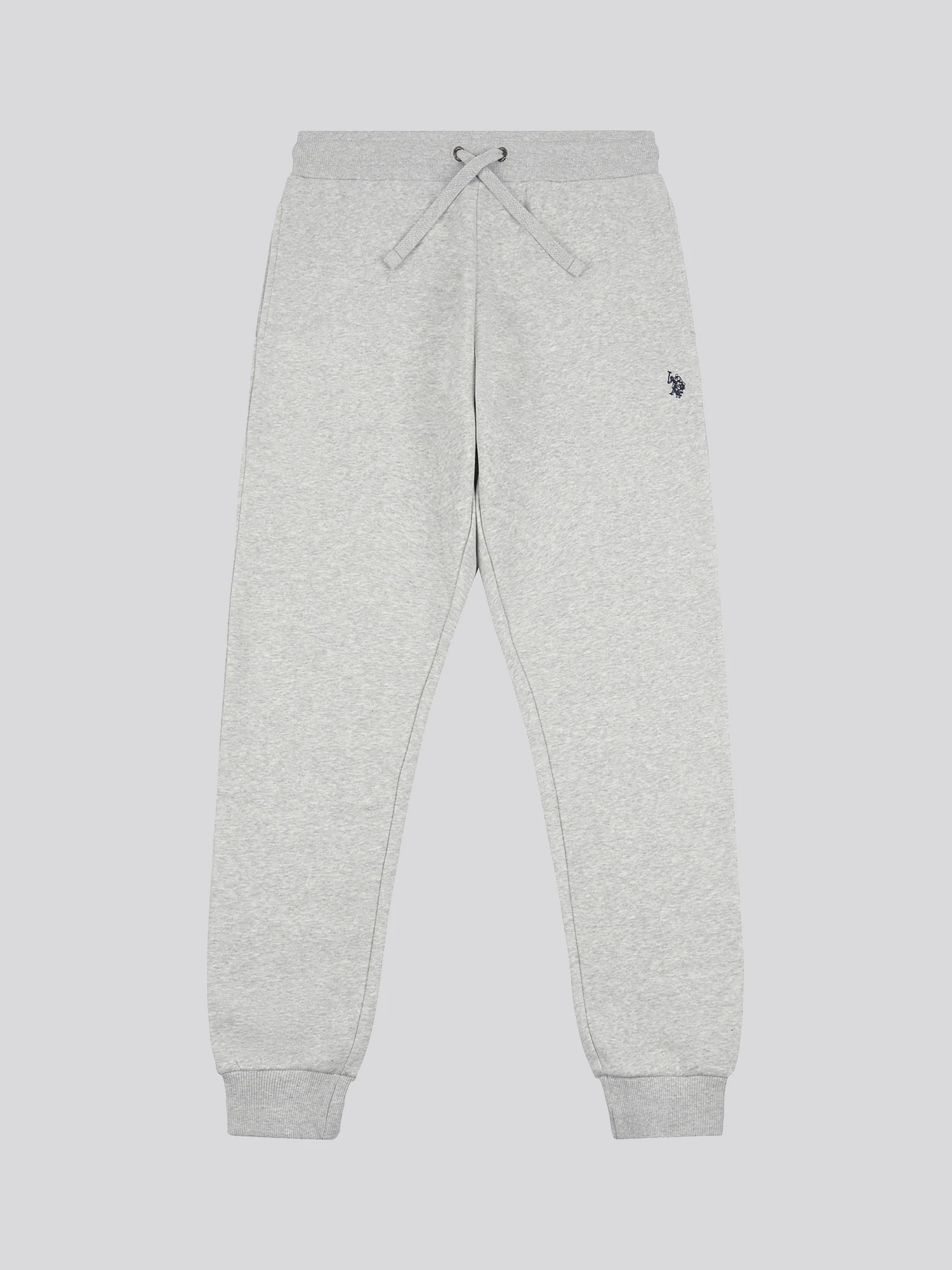Mens Double Horsemen Jogger in Mid Grey Marl - Image 5