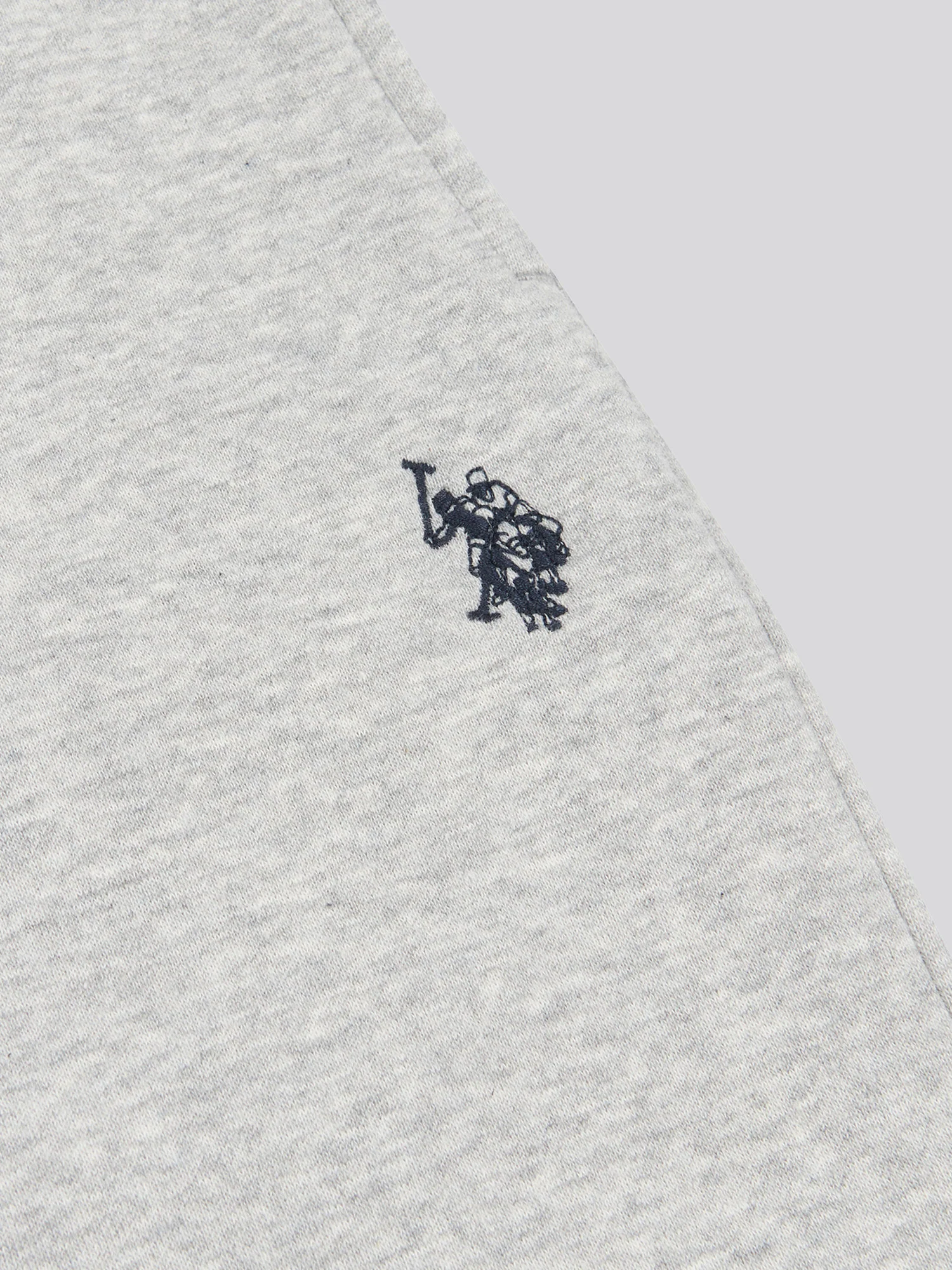 Mens Double Horsemen Jogger in Mid Grey Marl - Image 6