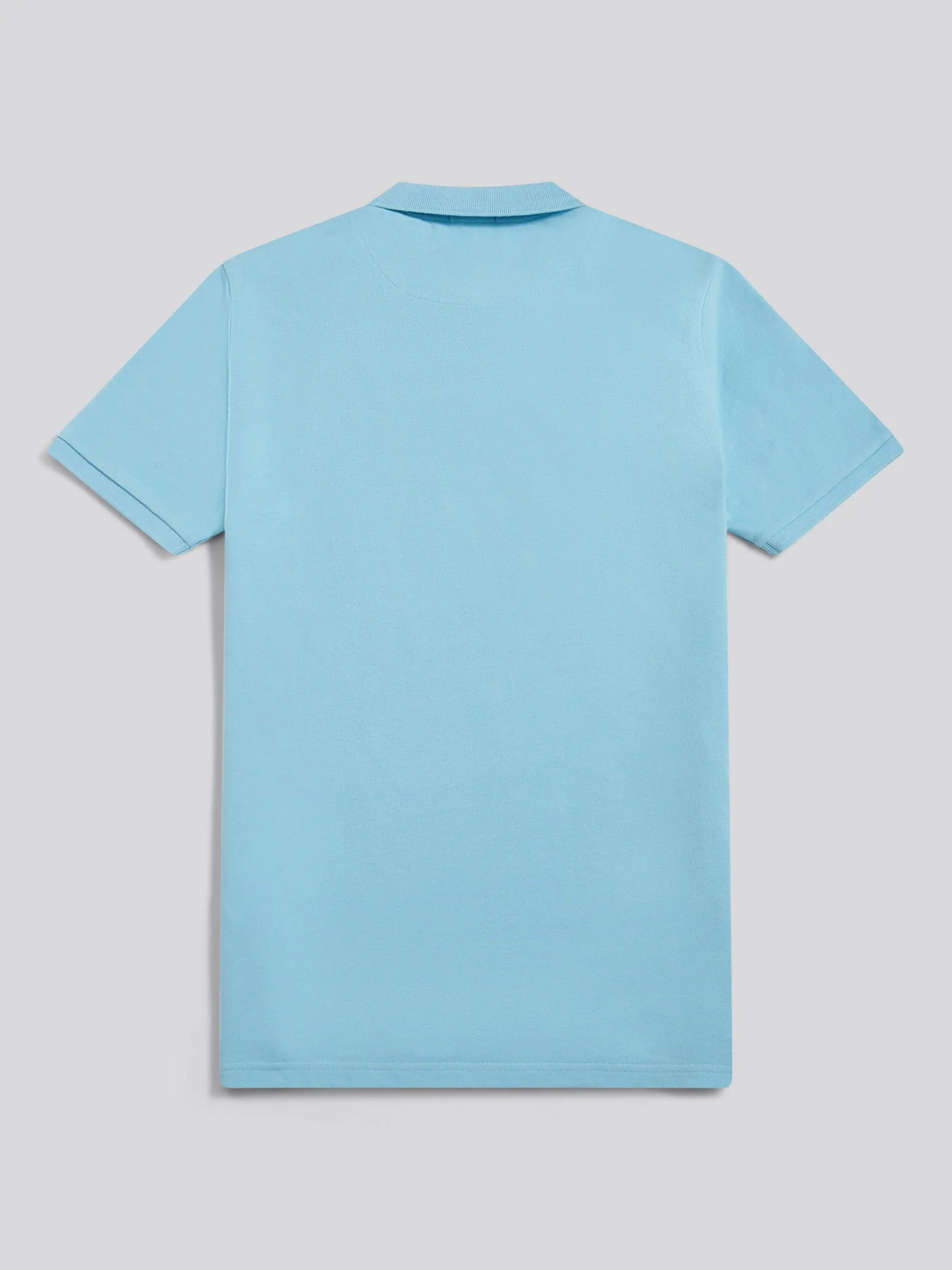 Mens Double Horsemen Polo Shirt Air Blue - Image 7