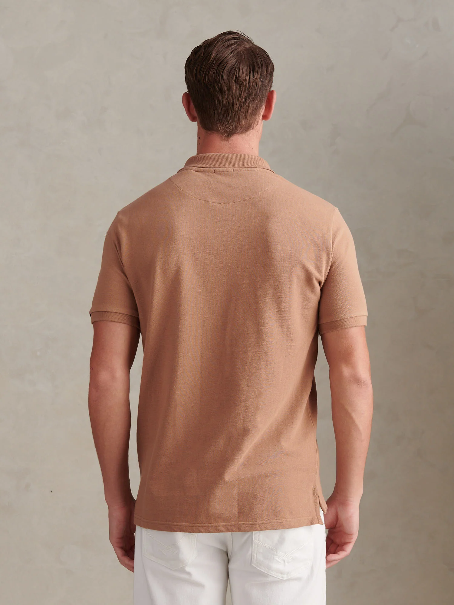 Mens Double Horsemen Polo Shirt Burro - Image 4