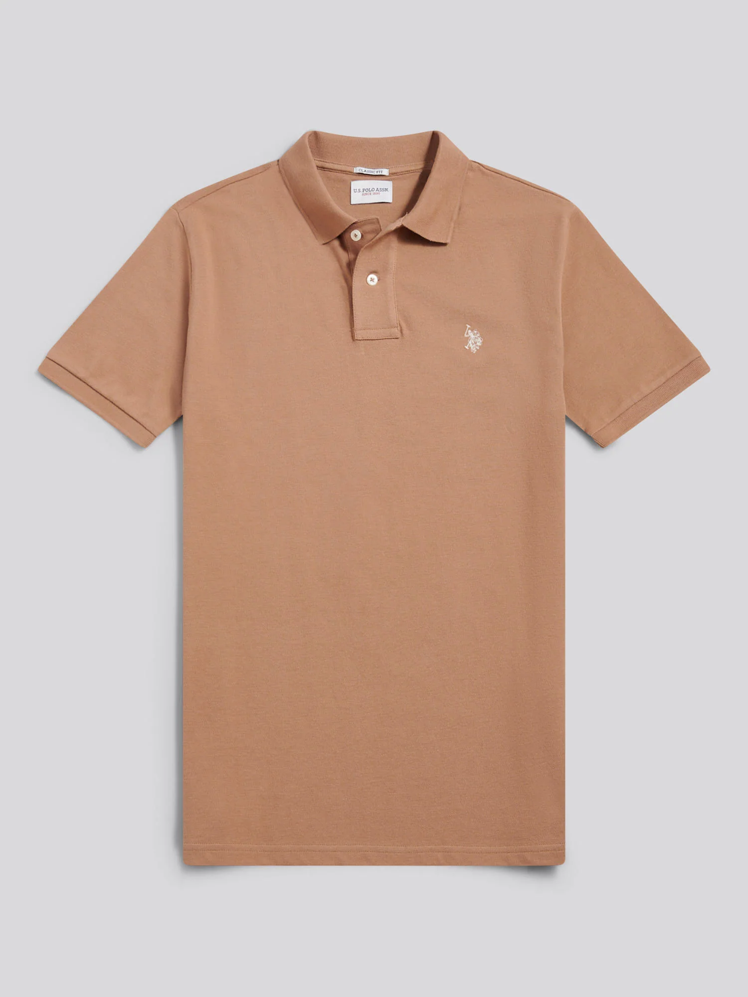 Mens Double Horsemen Polo Shirt Burro - Image 5