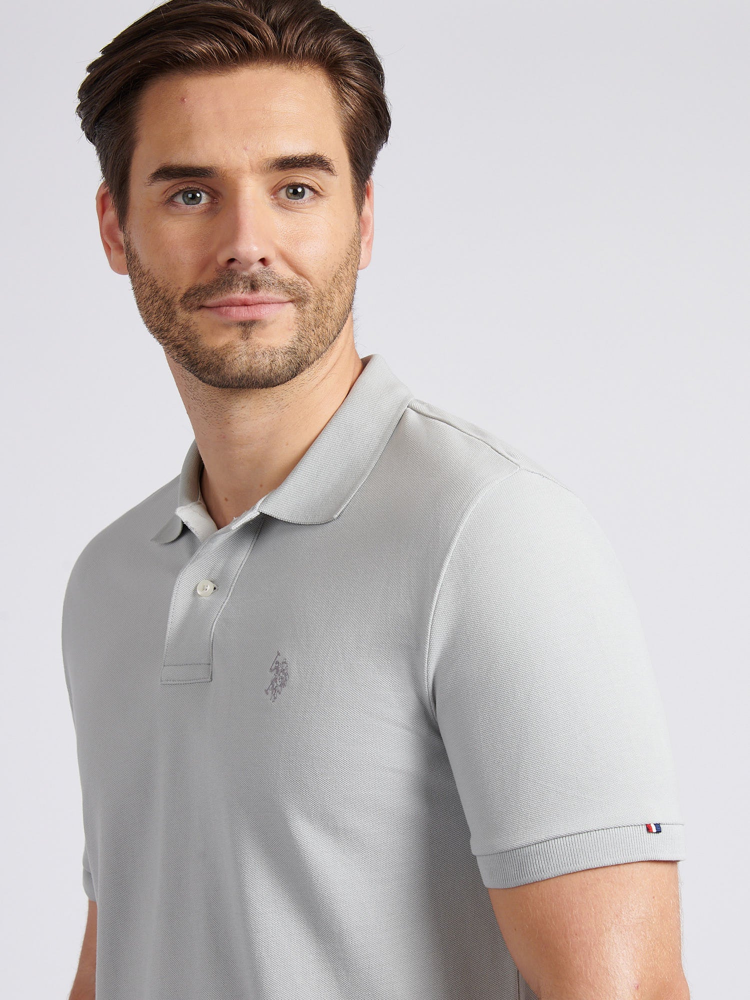 Mens Double Horsemen Polo Shirt High Rise - Image 2