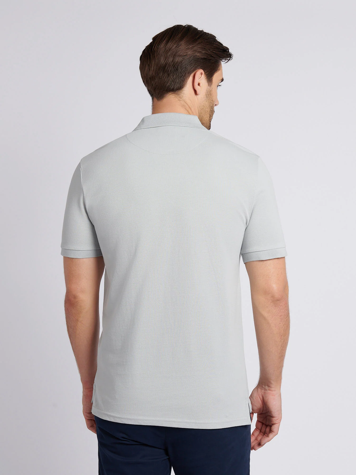 Mens Double Horsemen Polo Shirt High Rise - Image 4
