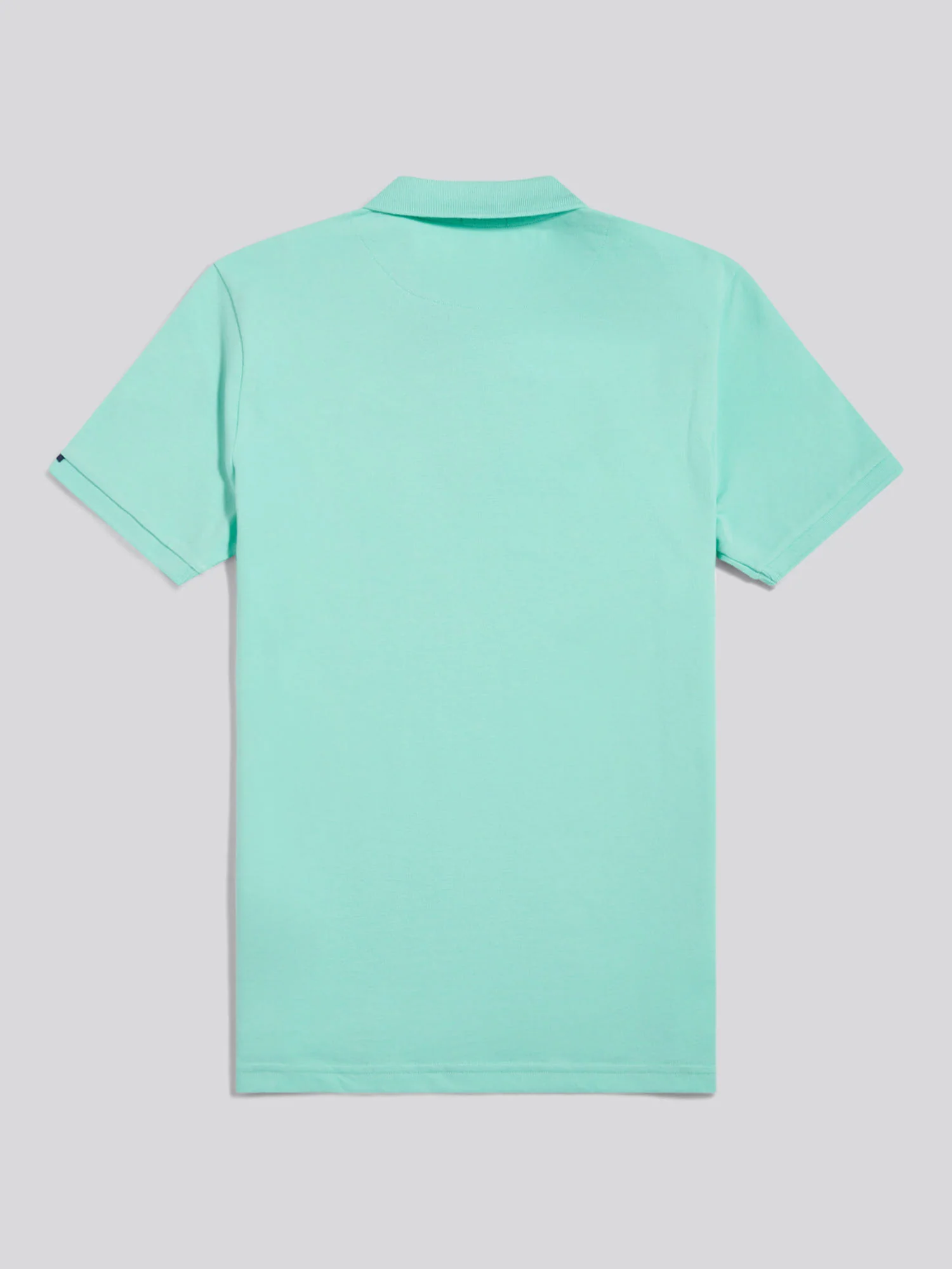 Mens Double Horsemen Polo Shirt Ice Green - Image 8
