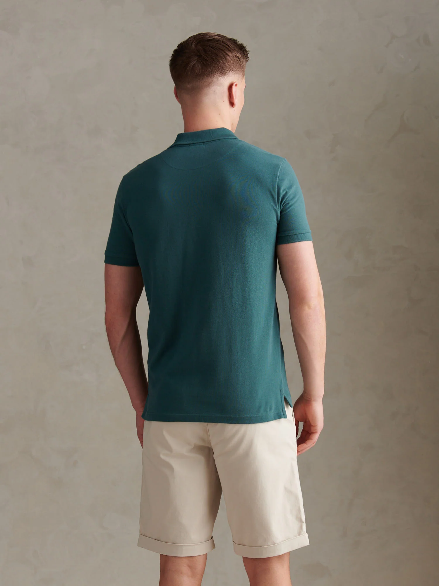 Mens Double Horsemen Polo Shirt Mediterranea - Image 4