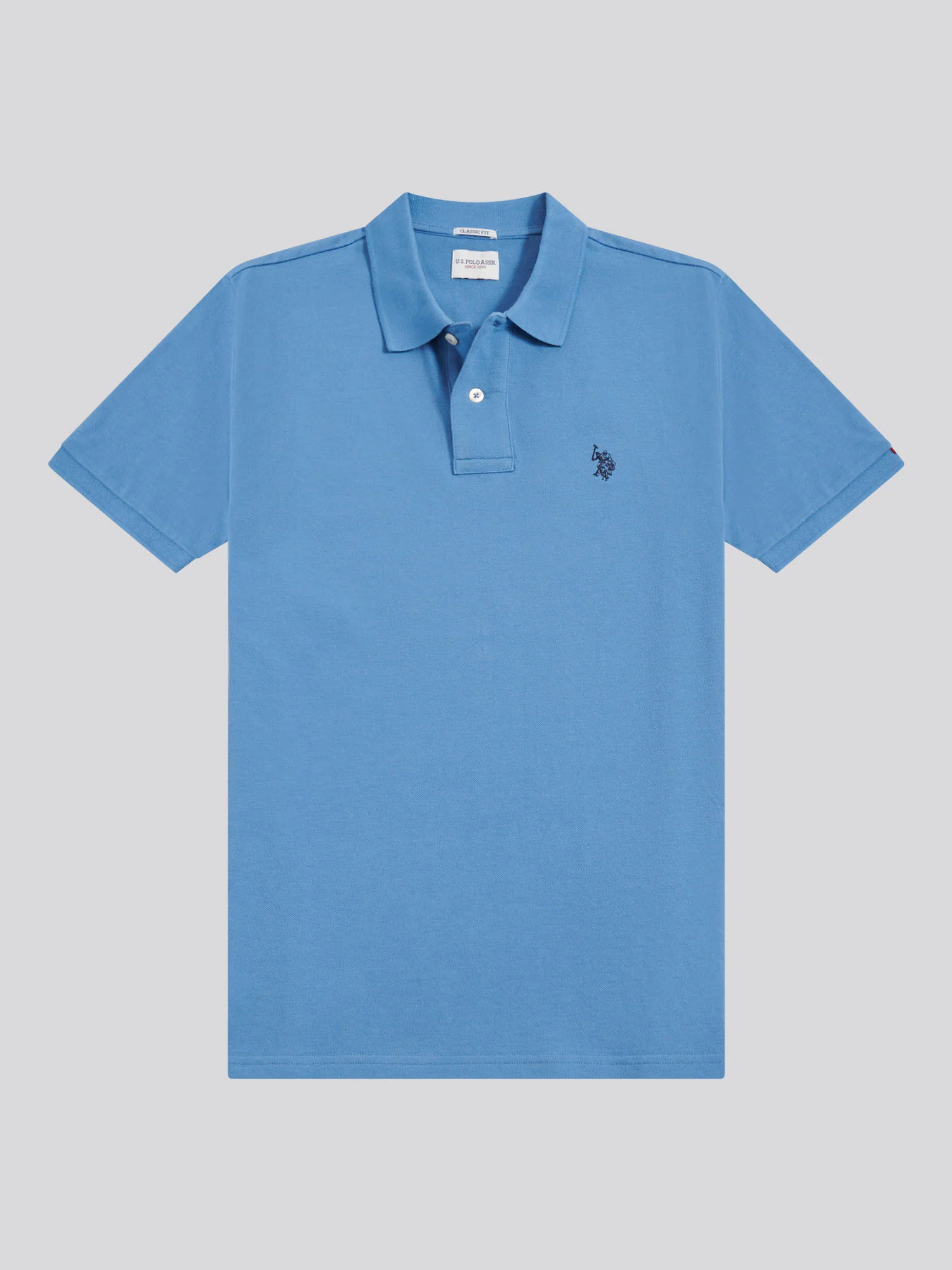 Mens Double Horsemen Polo Shirt Riviera - Image 6