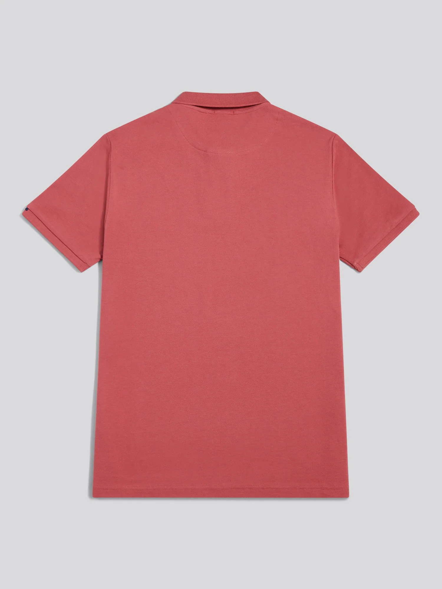 Mens Double Horsemen Polo Shirt Slate Rose - Image 6