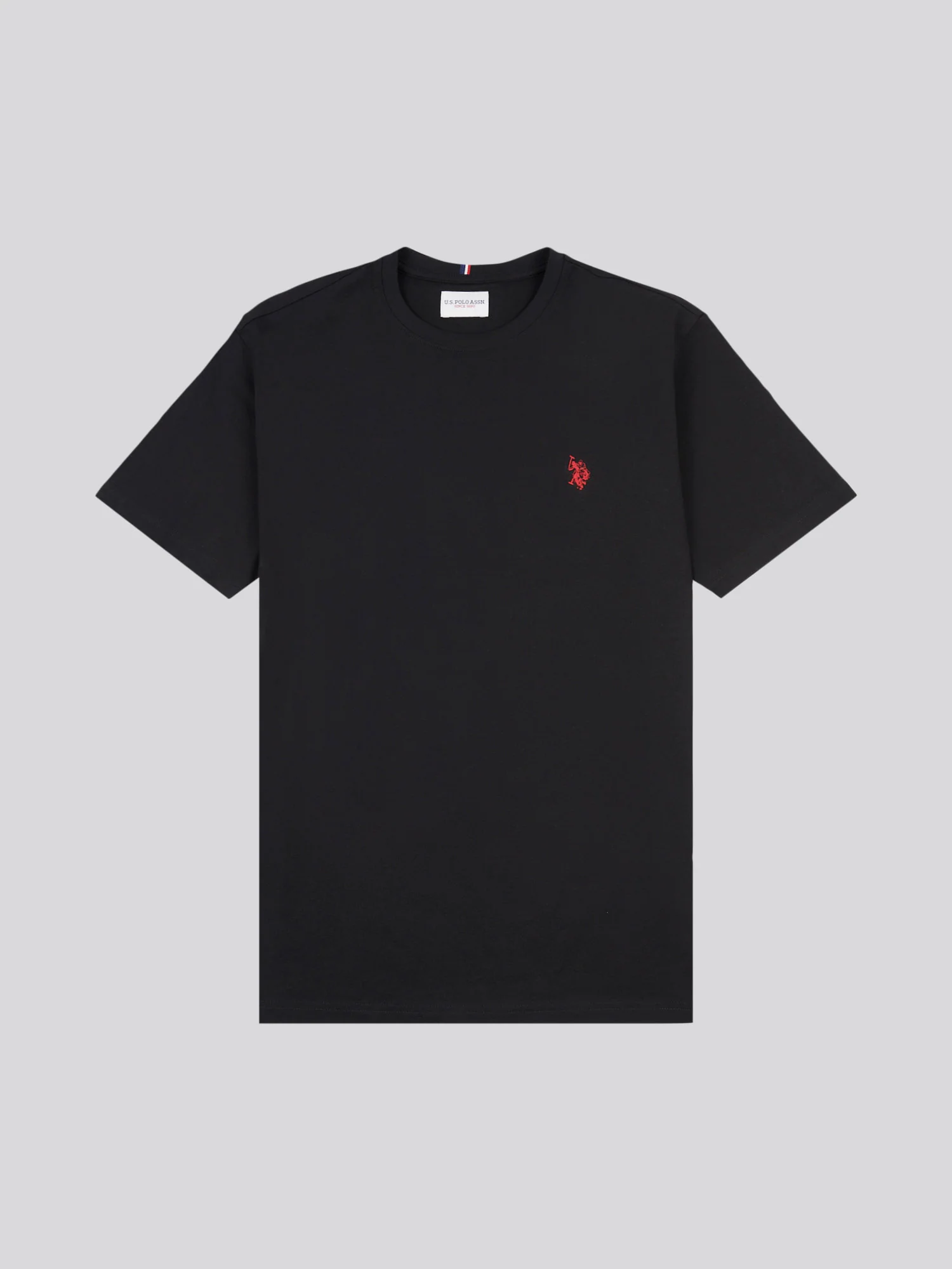 Mens Double Horsemen T-Shirt Black / Haute Red DHM