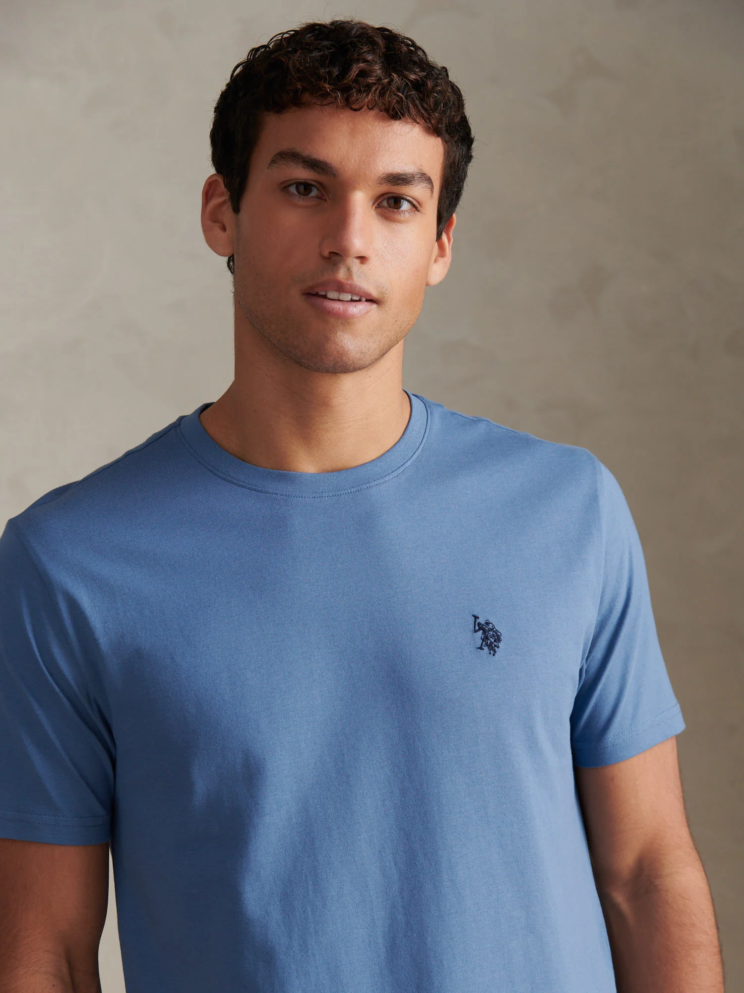 Mens Double Horsemen T-Shirt Blue Horizon - Image 2