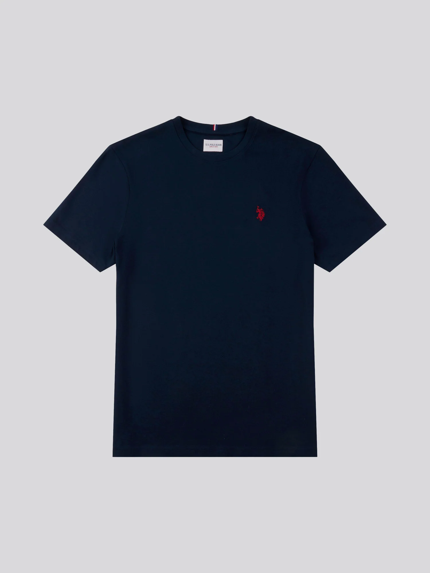 Mens Double Horsemen T-Shirt Dark Sapphire Navy / Haute Red DHM - Image 5