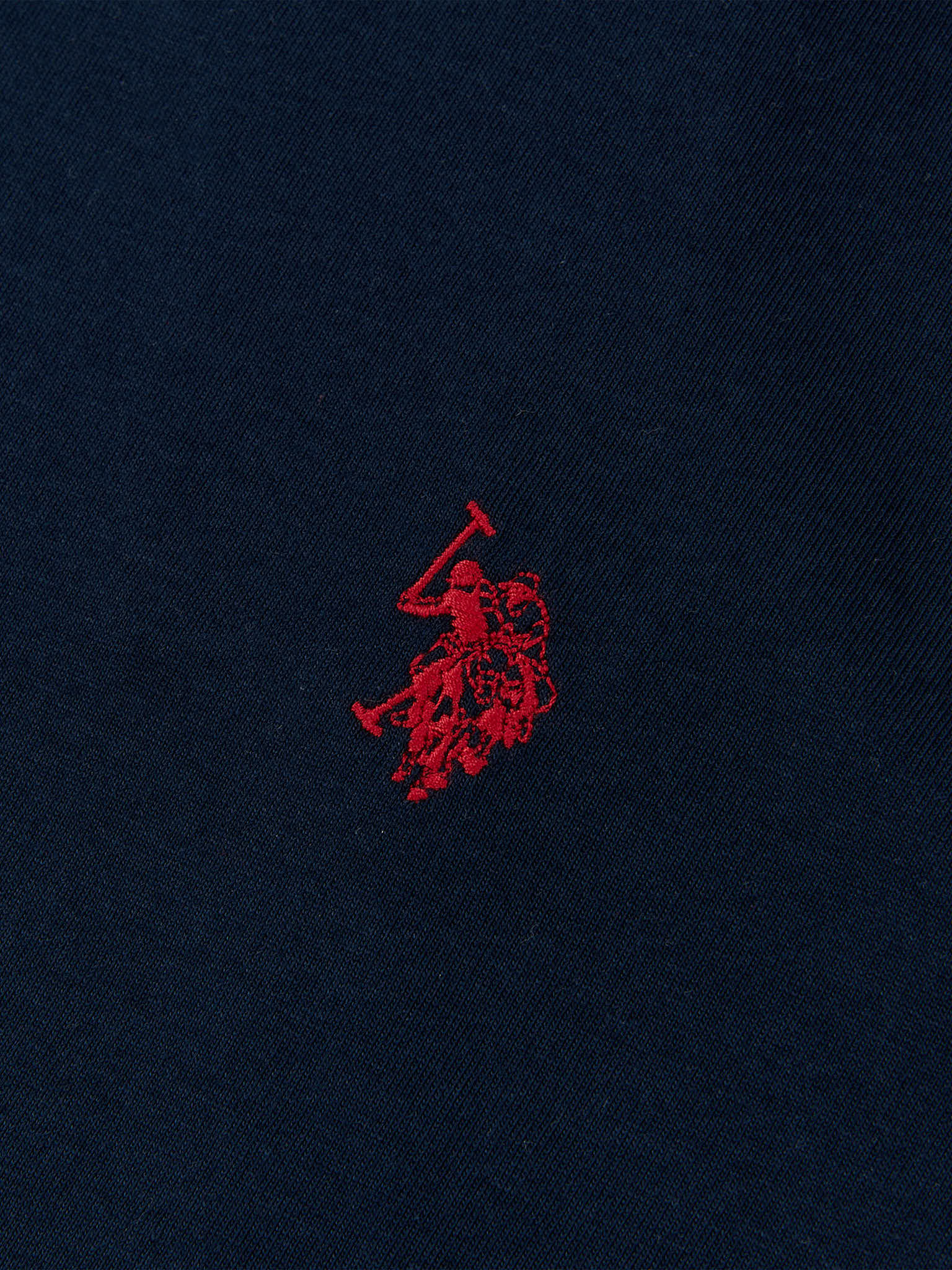 Mens Double Horsemen T-Shirt Dark Sapphire Navy / Haute Red DHM - Image 6
