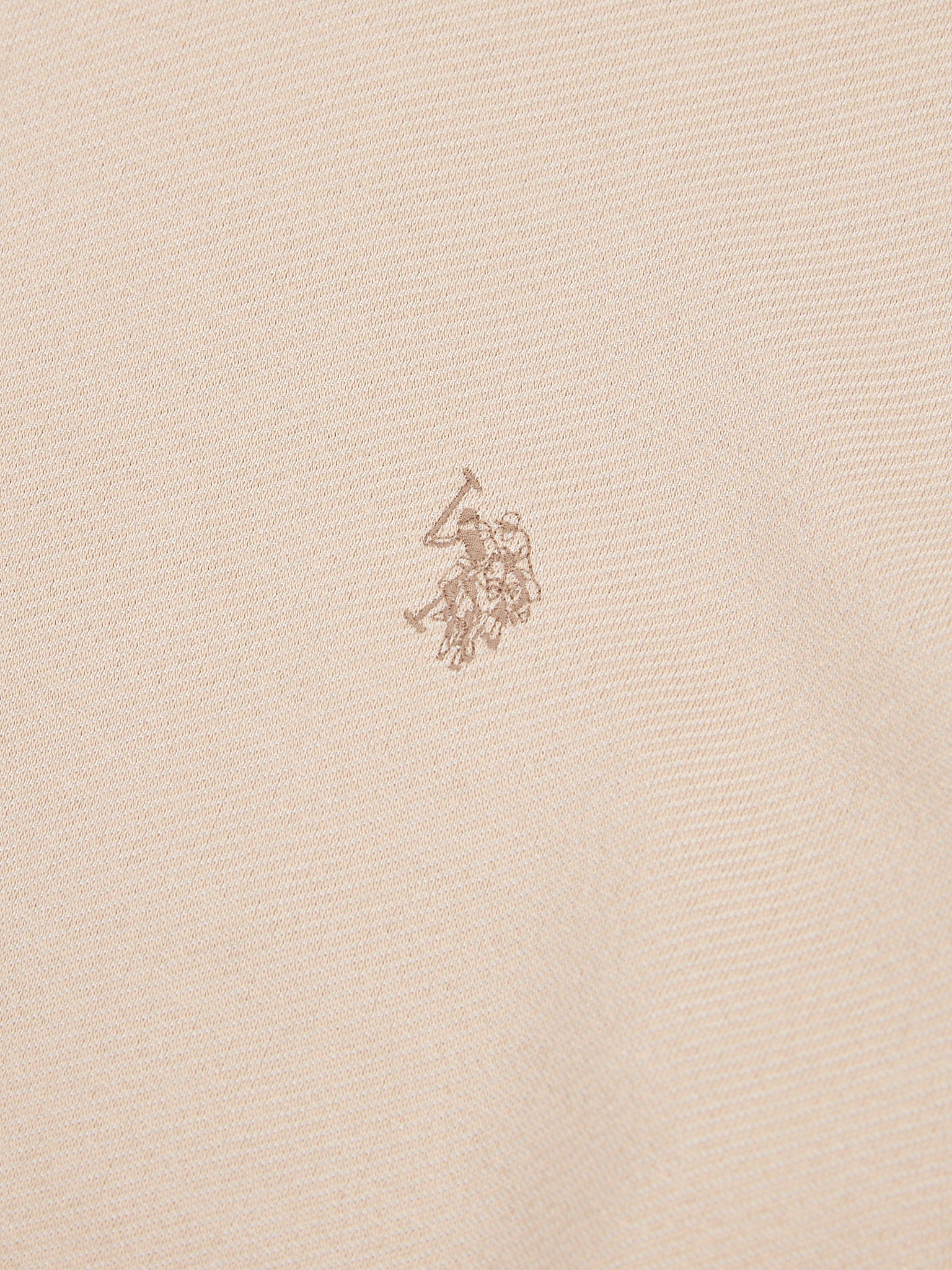 Mens Double Horsemen Twill T-Shirt in Doeskin - Image 7