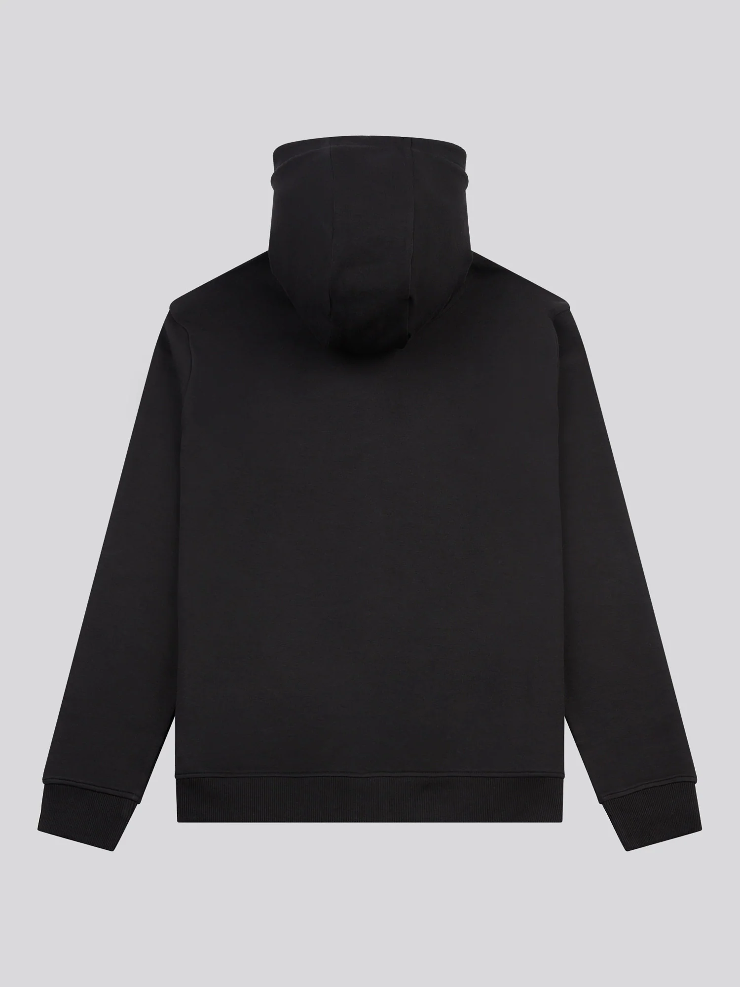Mens Double Horsemen Zip Hoodie in Black Bright White DHM - Image 6