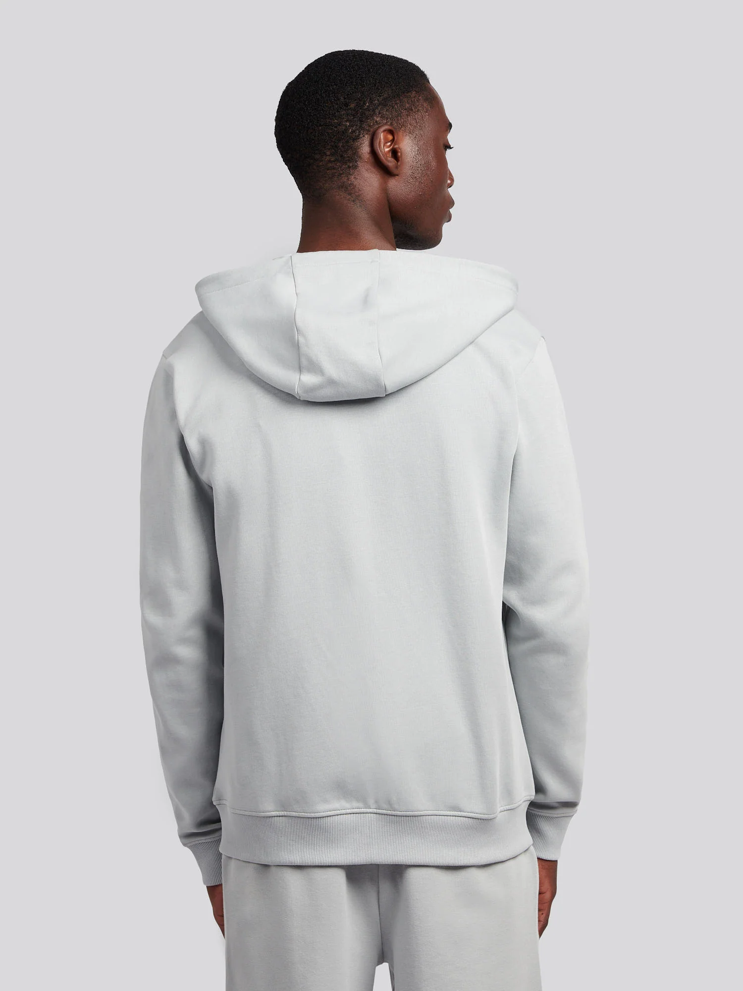 Mens Double Horsemen Zip Hoodie in High Rise - Image 4