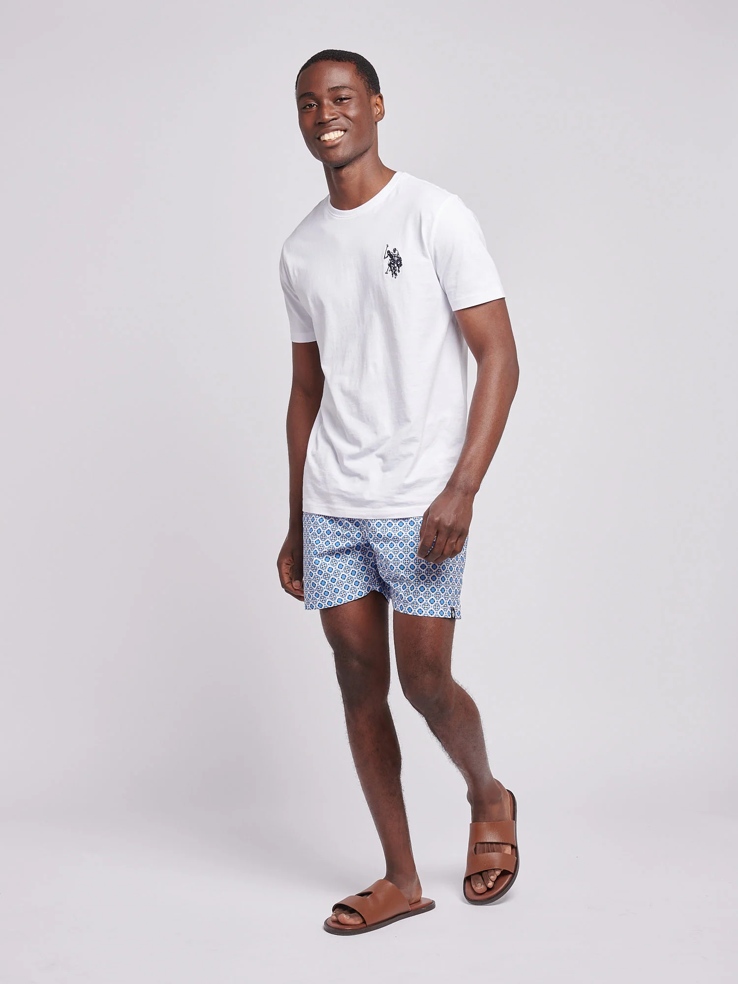 Mens Geo Swim Short in Allure - Image 3