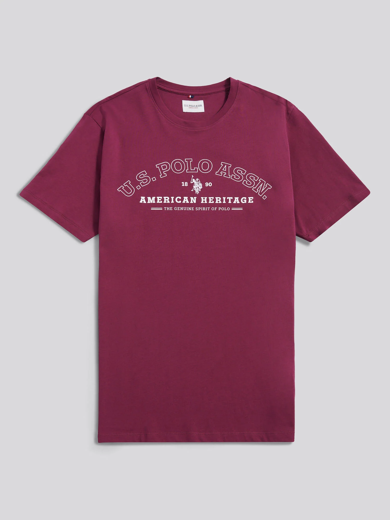 Mens Heritage Graphic T-Shirt in Grape Wine - Image 6
