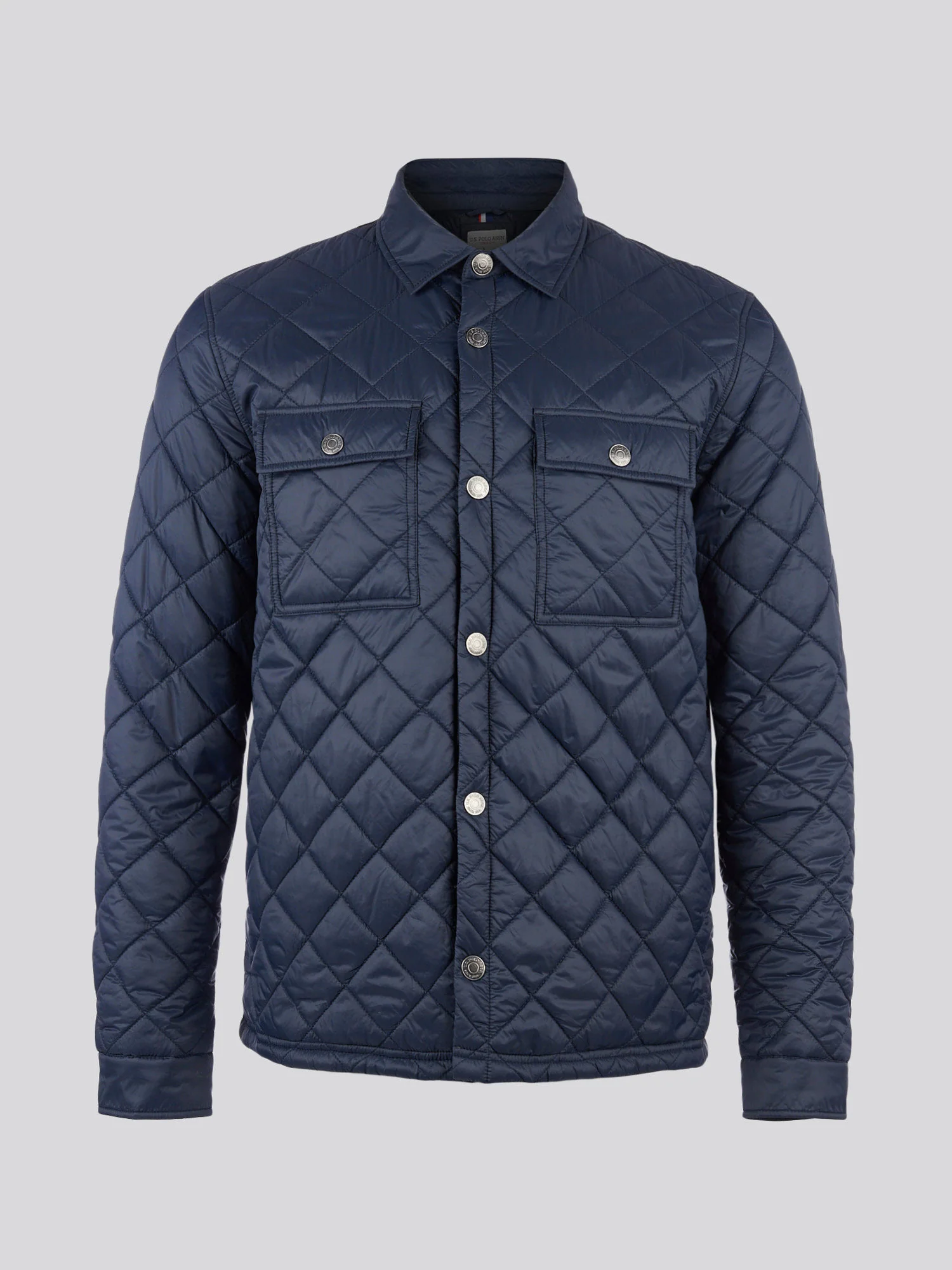 Mens Lightweight Diamond Quilted Jacket in Dark Sapphire Navy - Image 6