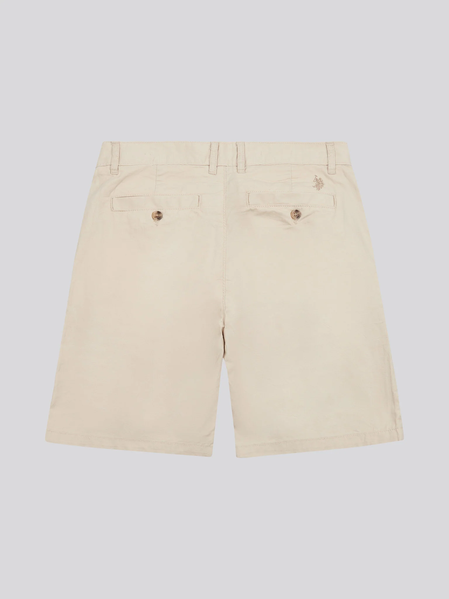 Mens Linen Blend Chino Shorts in French Oak - Image 7