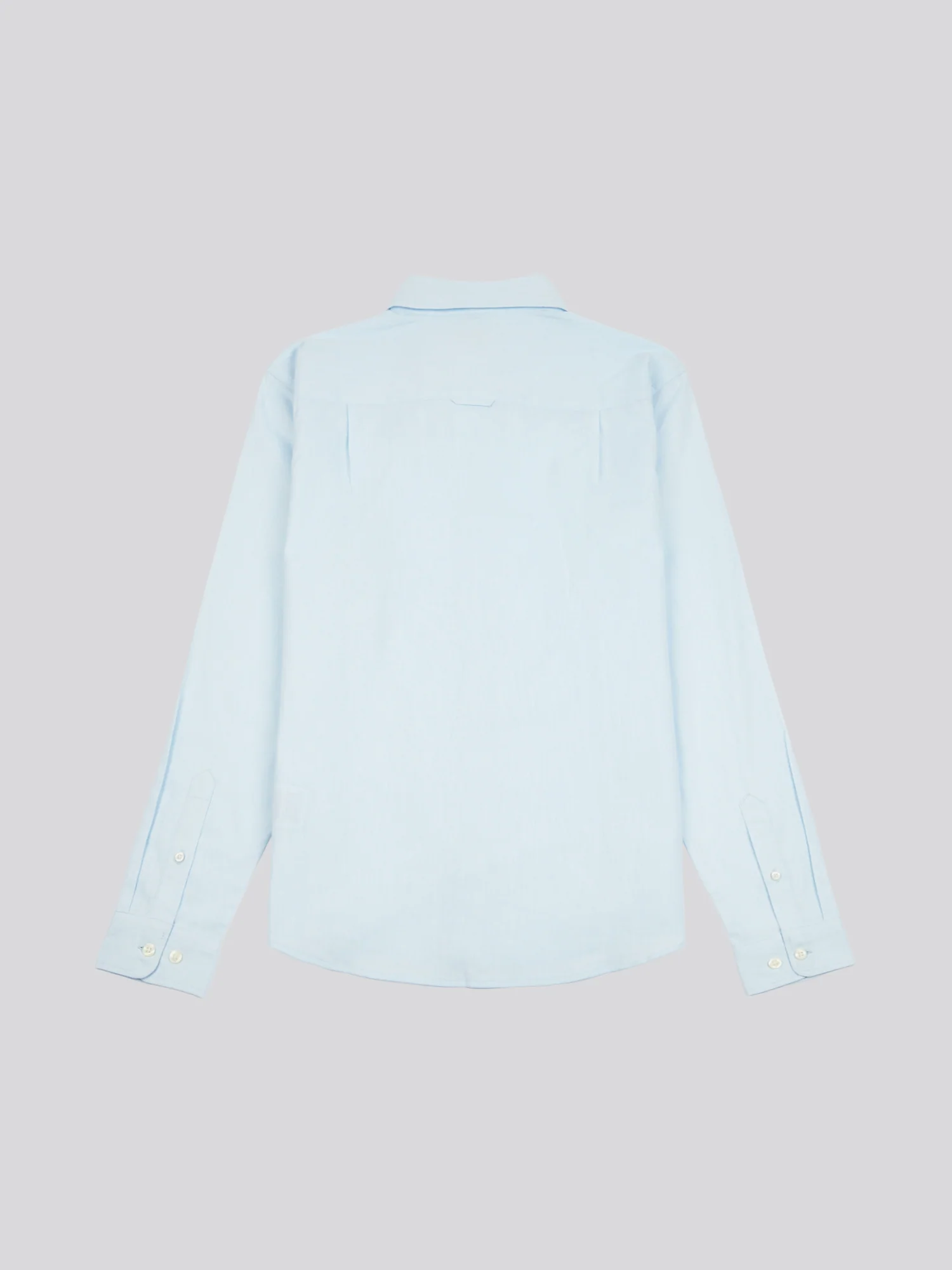 Mens Linen Blend Shirt Ice Water - Image 6