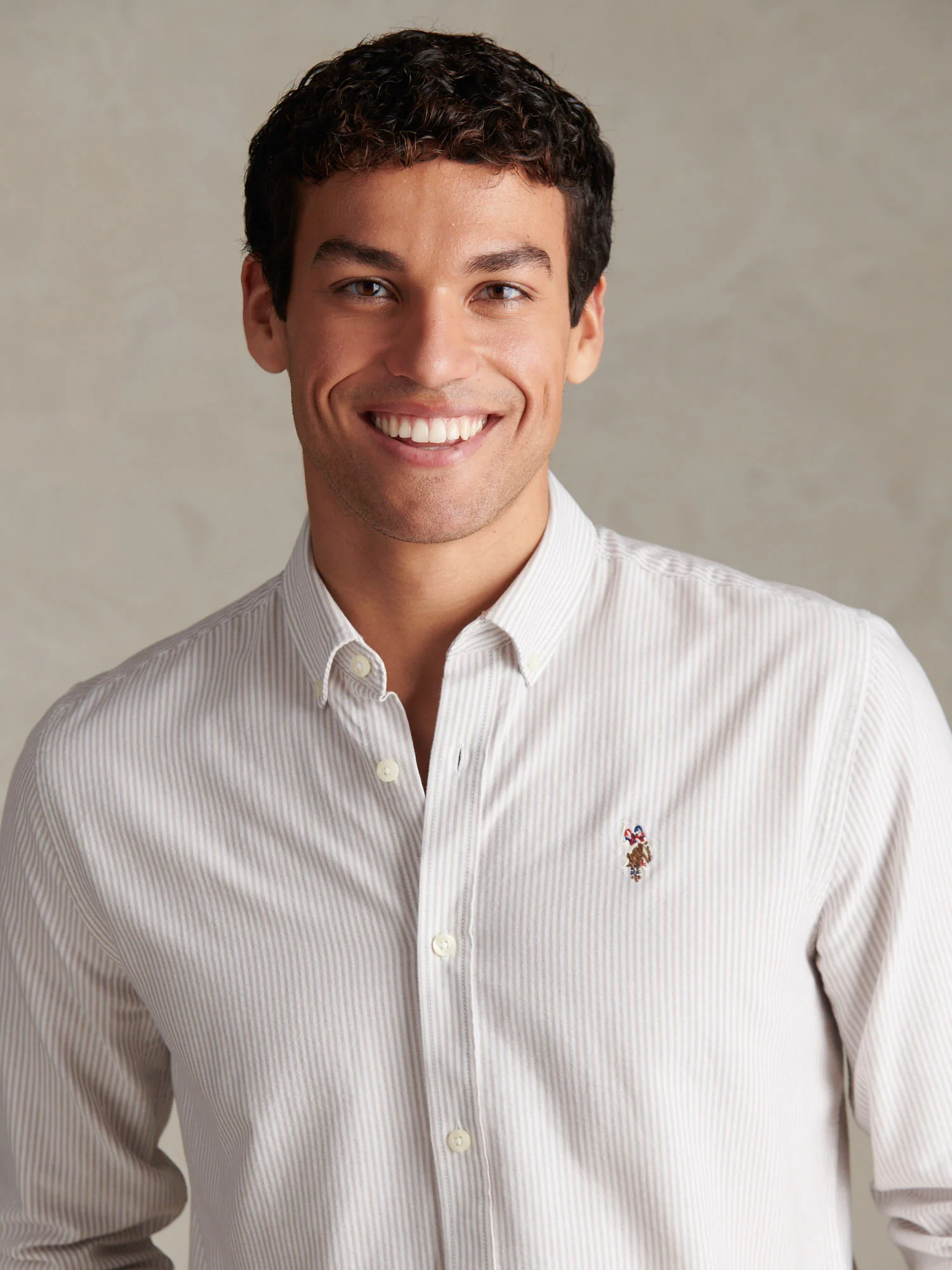 Mens Oxford Stripe Shirt Atmosphere - Image 2