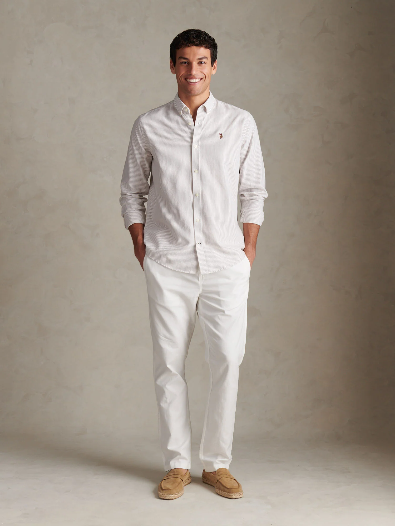 Mens Oxford Stripe Shirt Atmosphere - Image 3