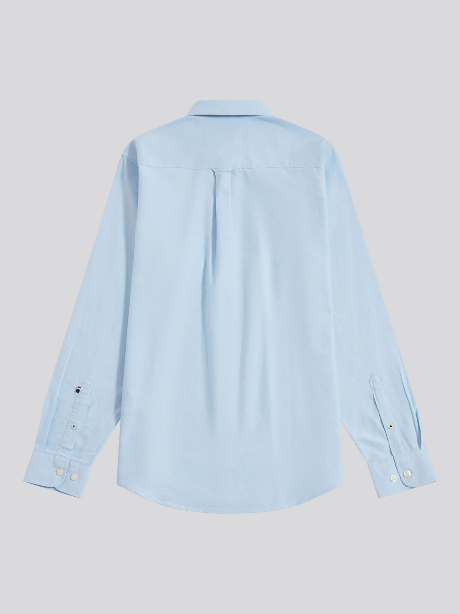 Mens Peached Oxford Shirt Ice Blue - Image 6