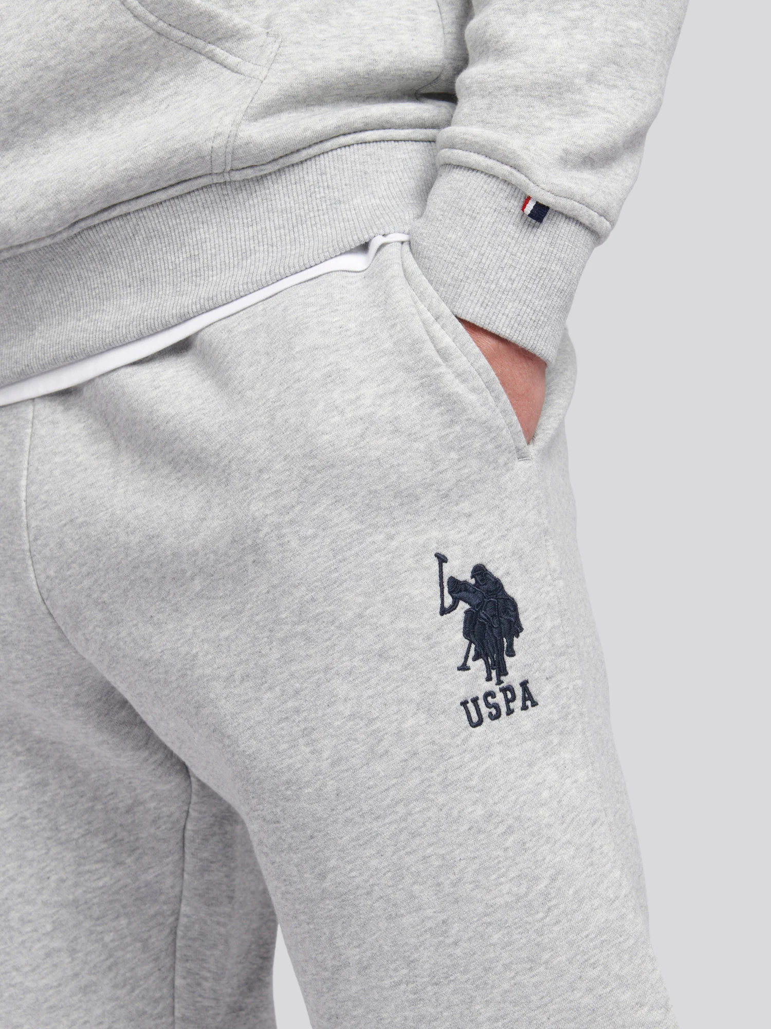 Mens Player 3 Jogger in Mid Grey Marl - Image 2