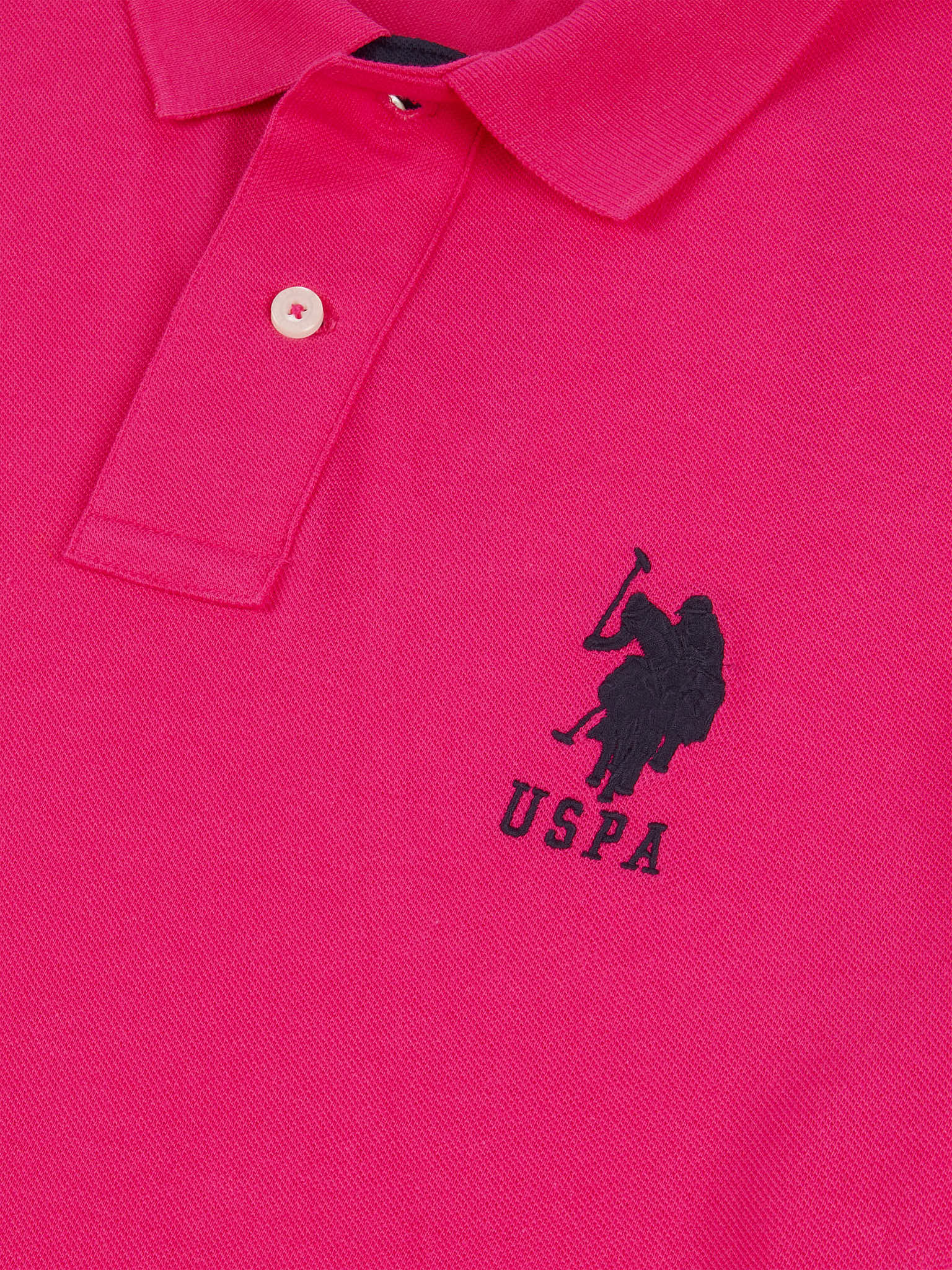Mens Player 3 Polo Shirt Raspberry Sorbet - Image 7