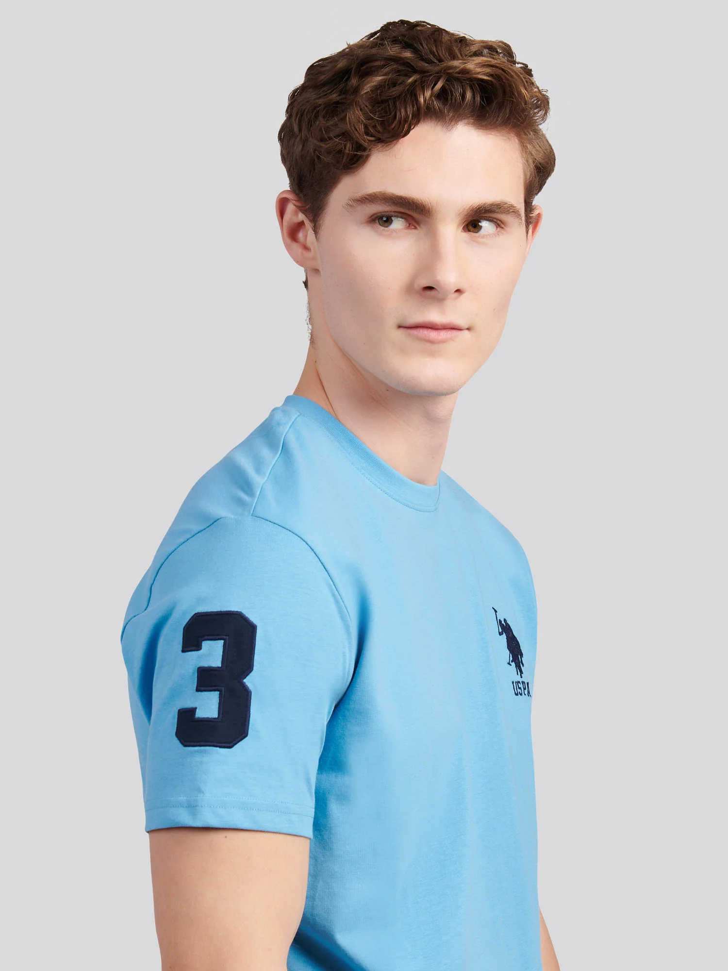 Mens Player 3 T-Shirt Heritage Blue - Image 2
