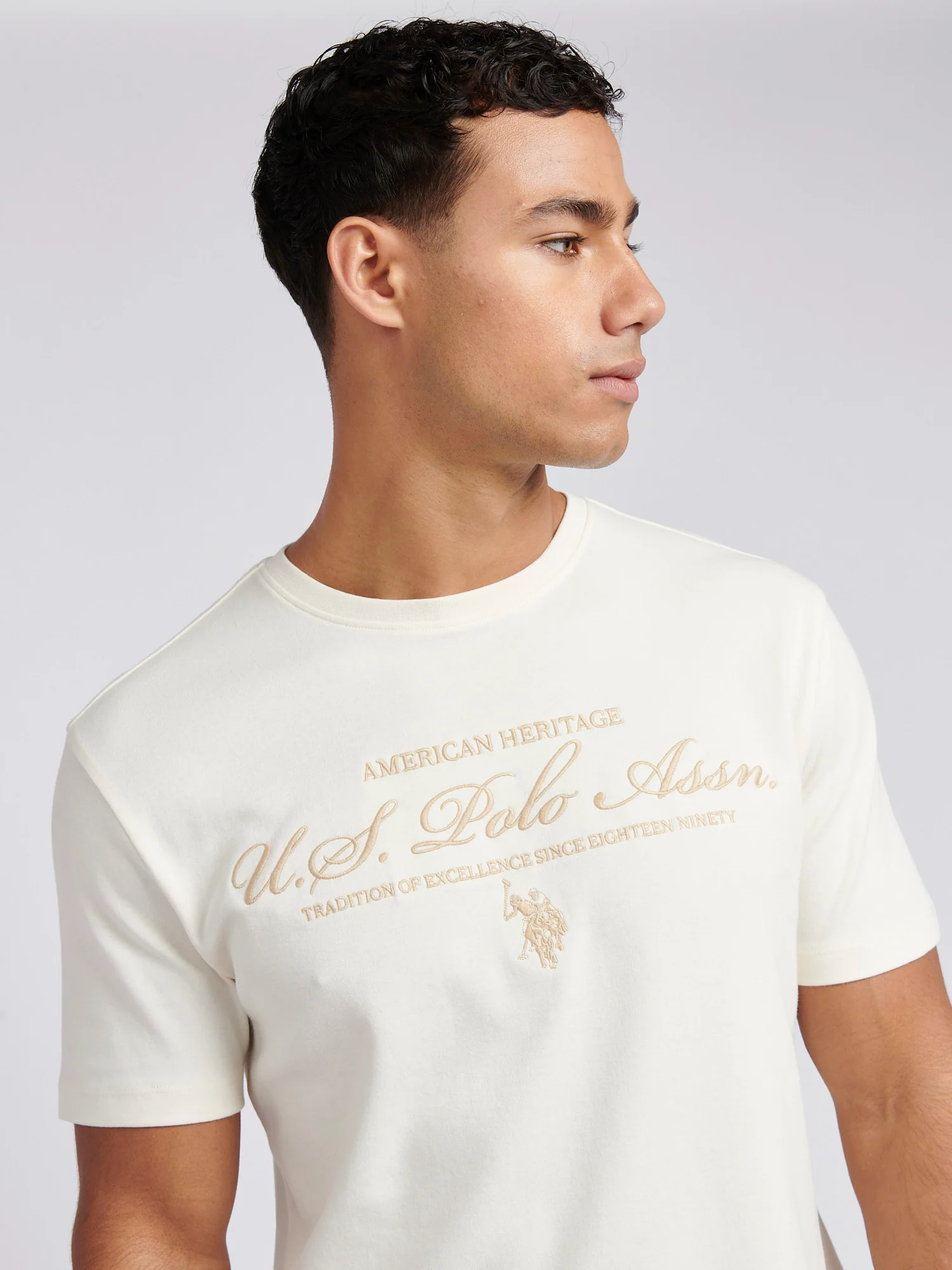 Mens Premium Graphic T-Shirt in Whisper White - Image 2