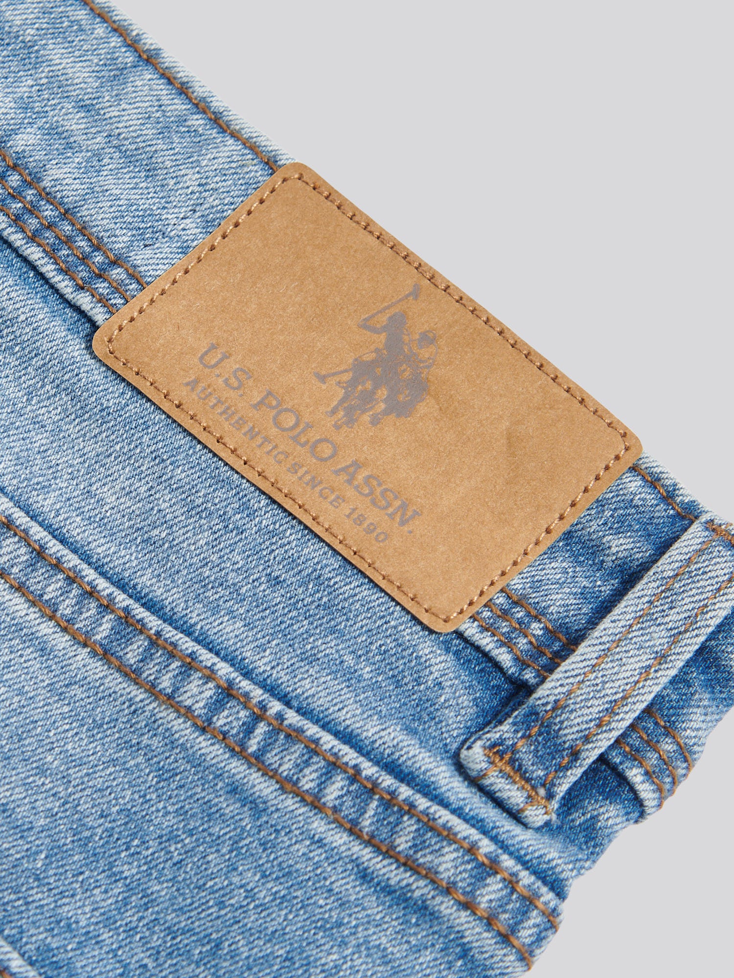 Mens Relaxed Fit Jean Blue Wash - Image 10