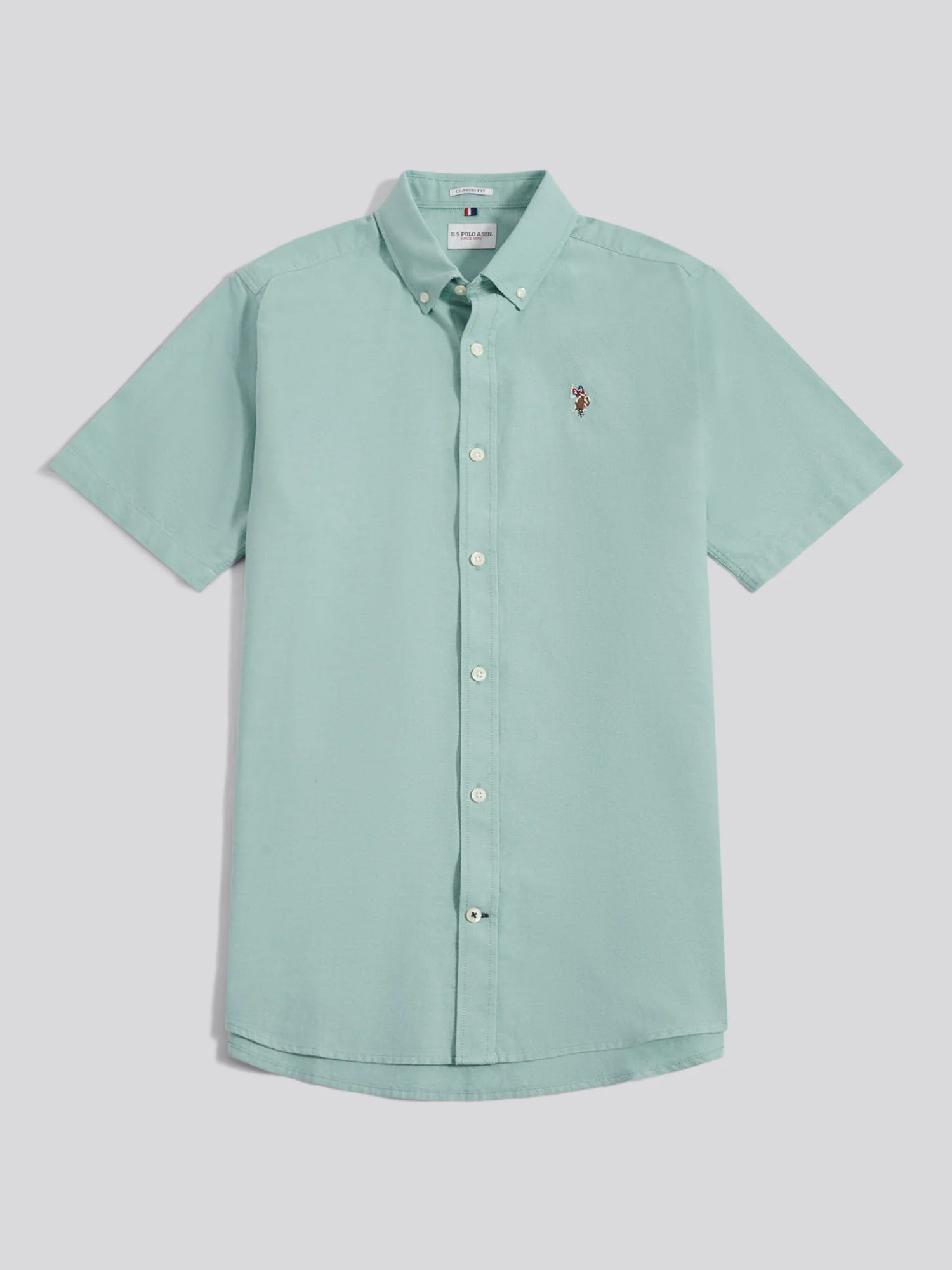 Mens Short Sleeve Oxford Shirt Aquifer - Image 5