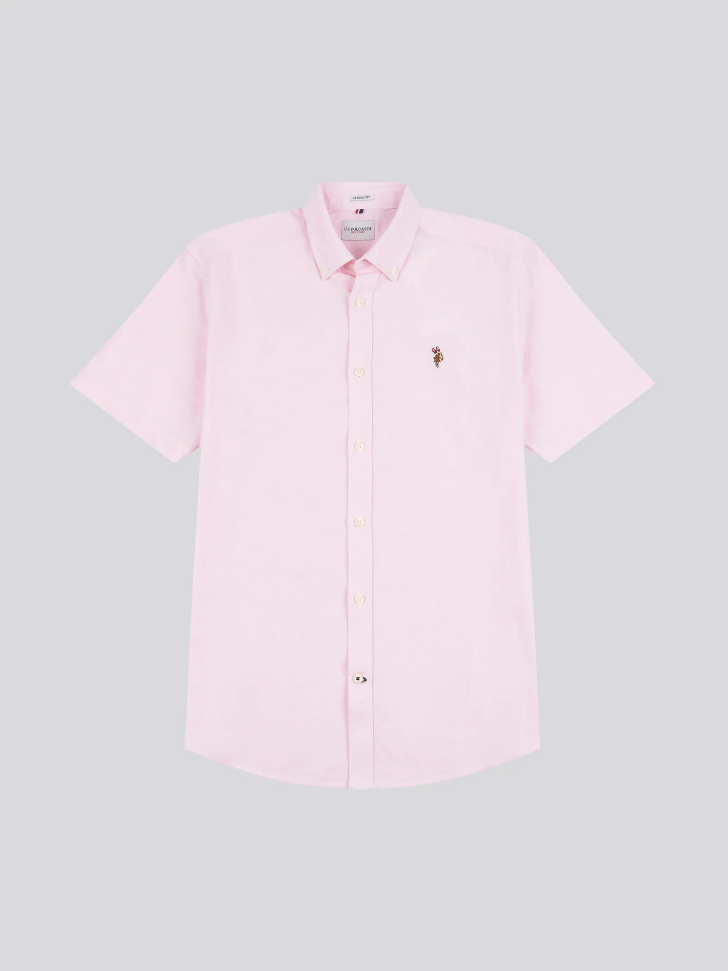 Mens Short Sleeve Oxford Shirt Orchid Pink - Image 5