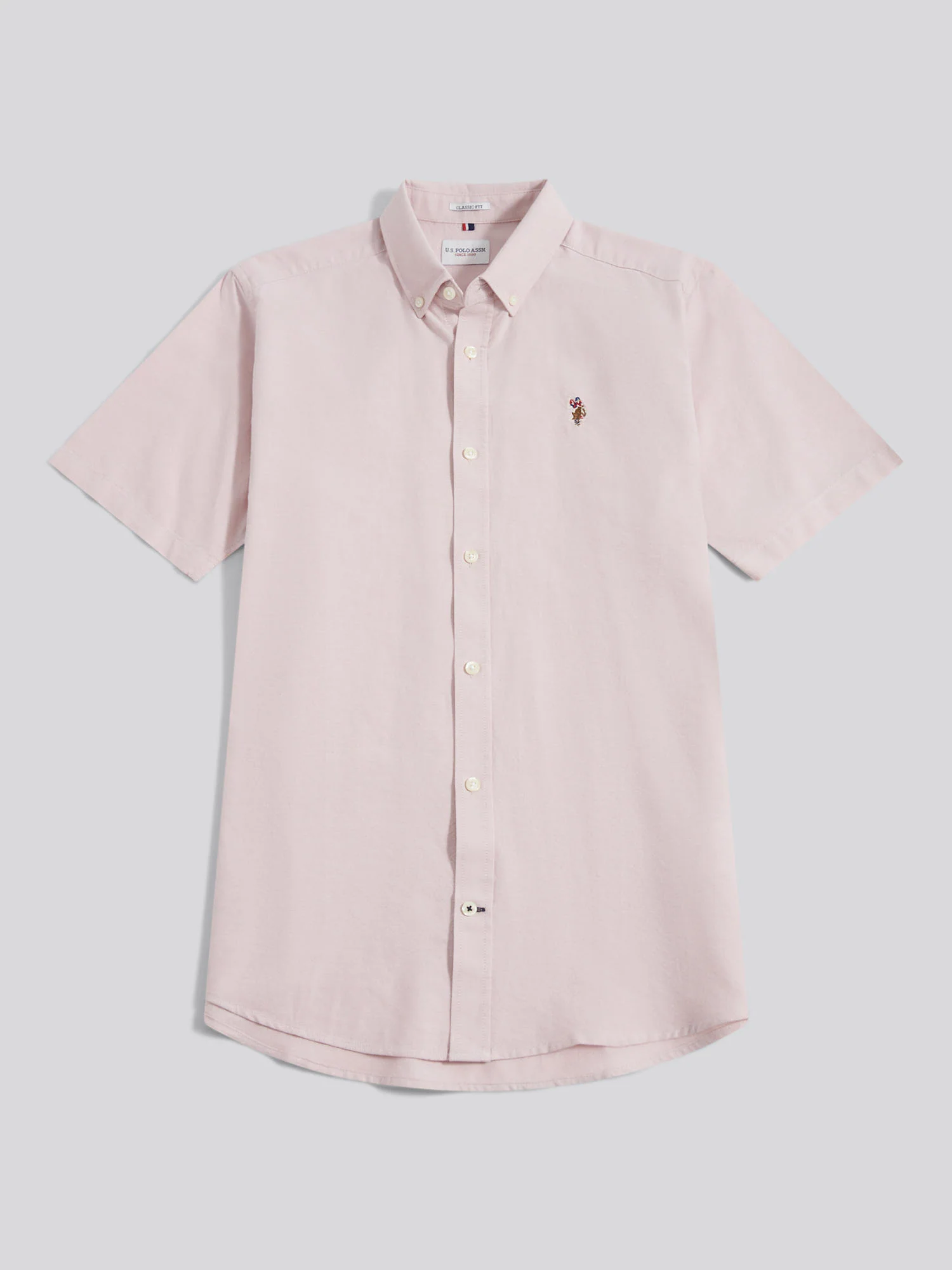 Mens Short Sleeve Oxford Shirt Sepia Rose - Image 5